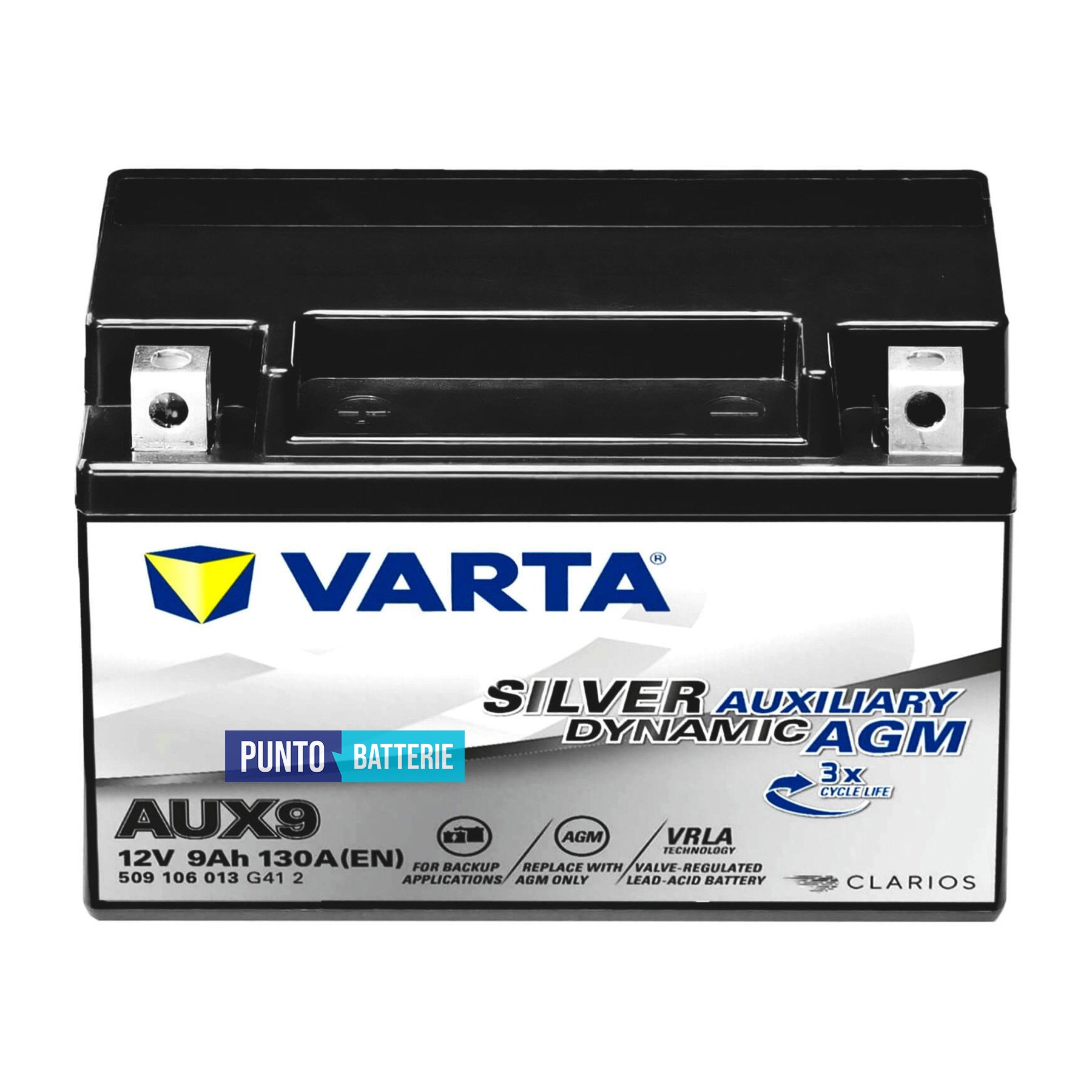 Batteria Varta 9Ah, 12V, 130A, 151x87x106mm, AGM
