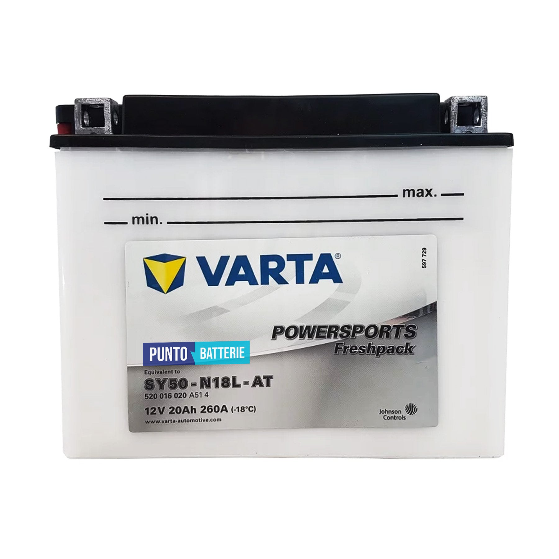 Batteria Varta 20Ah, 12V, 260A , 205x90x162mm
