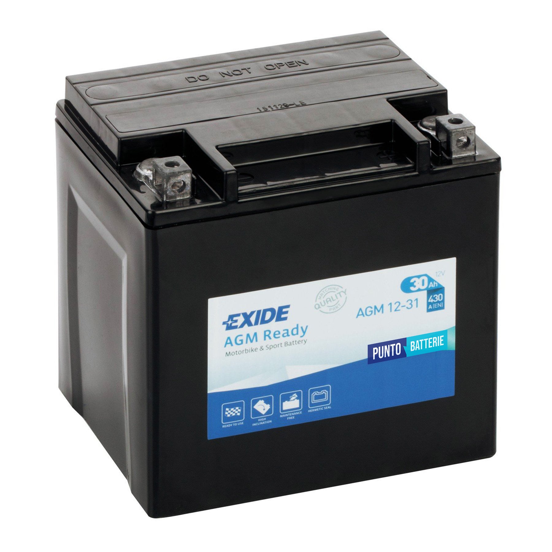 Batteria Exide 30Ah, 12V, 430A , 165x130x175mm