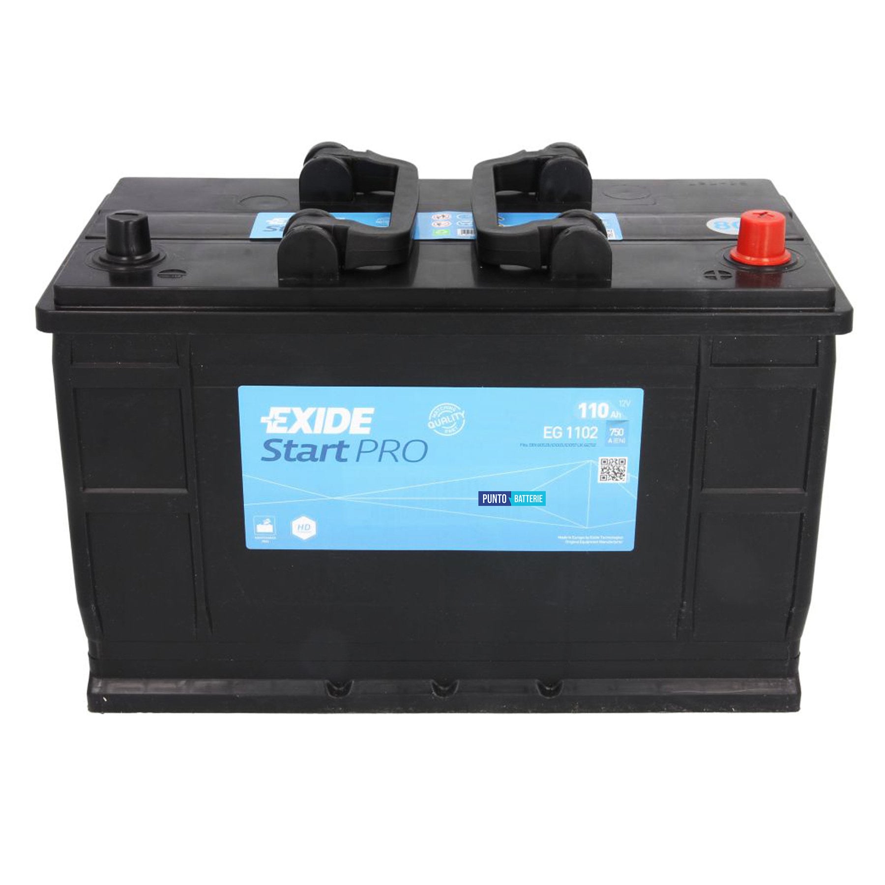 Batteria Exide 110Ah, 12V, 720A, 349x175x235mm