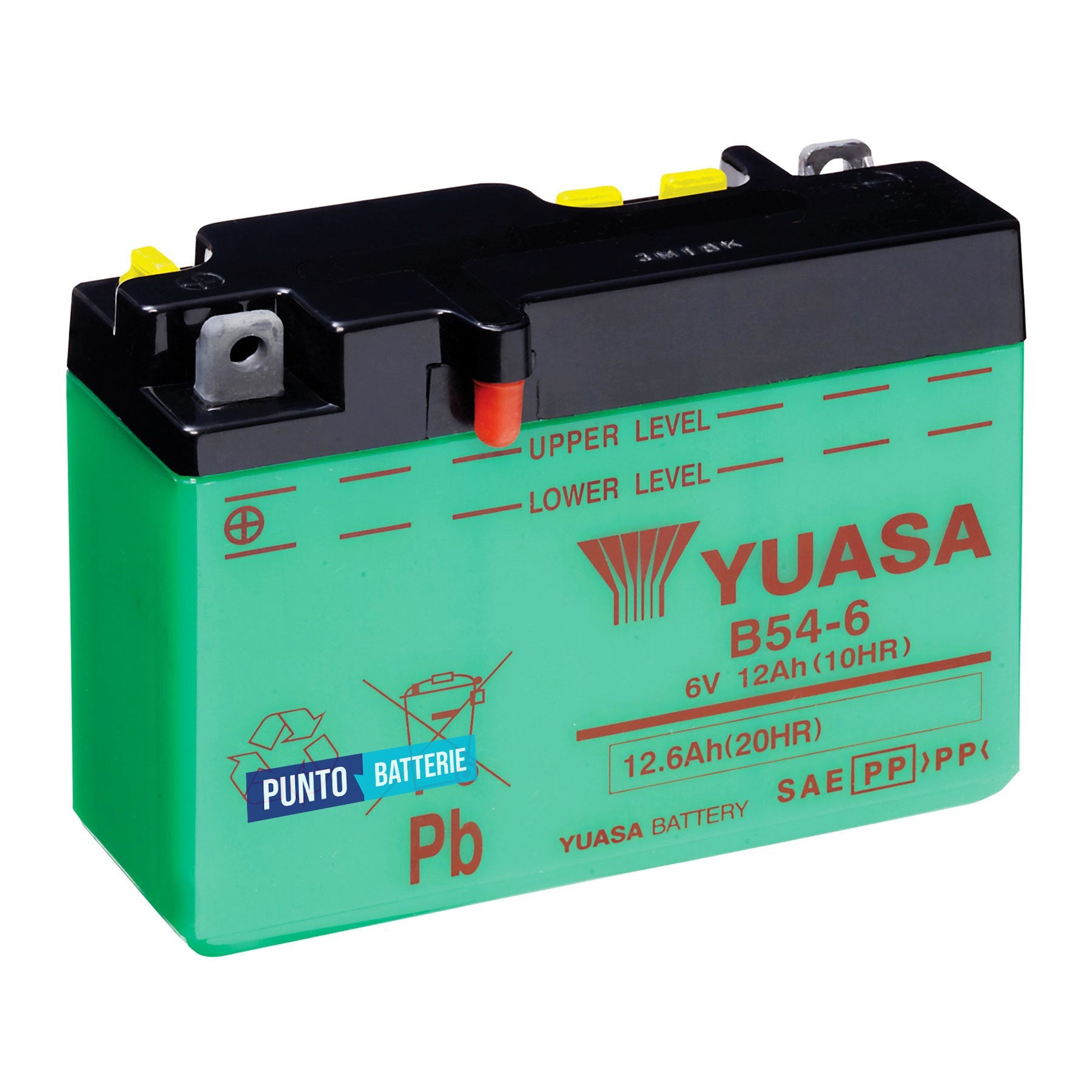 Batteria Yuasa B54-6 - Conventional (6V, 12Ah) - Puntobatterie