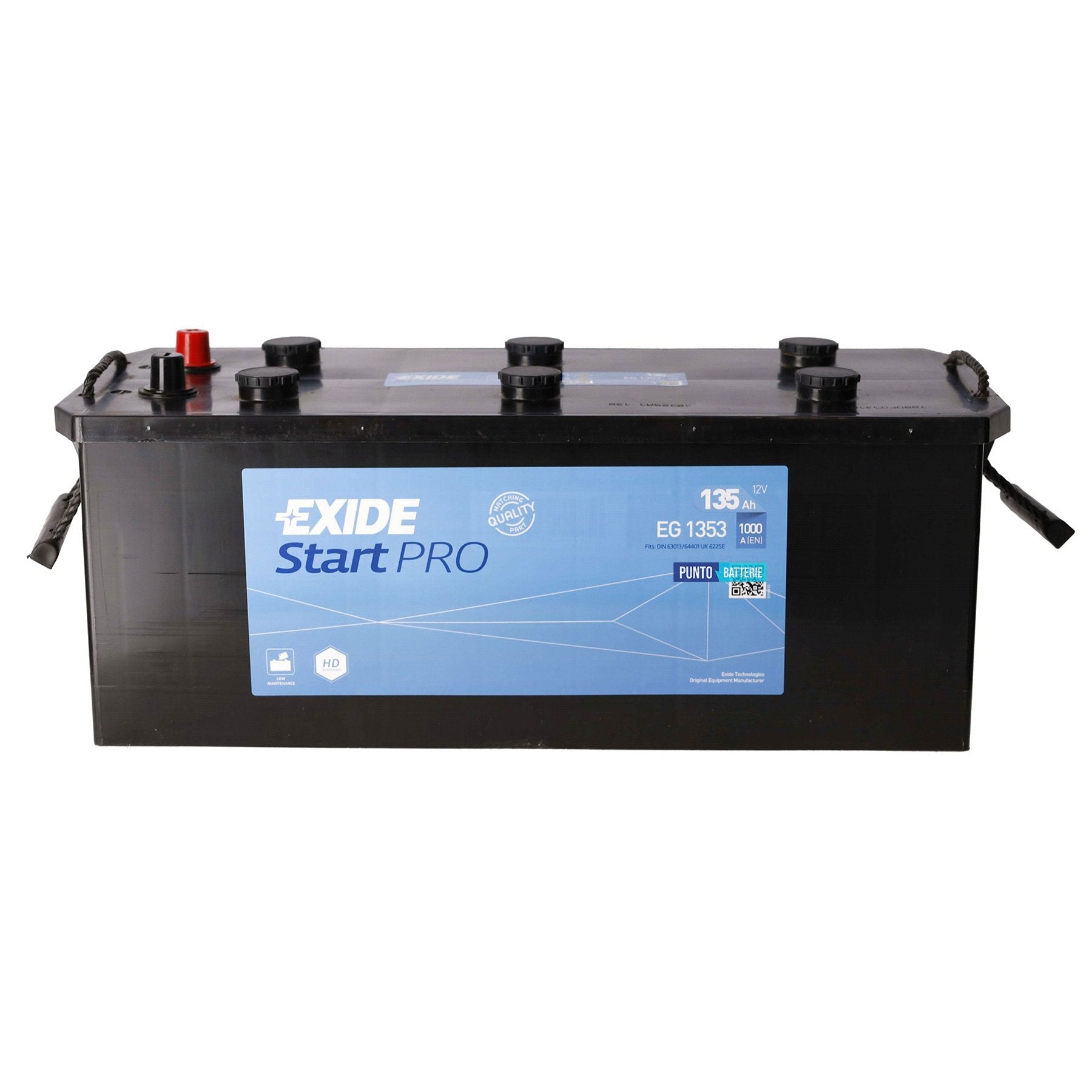 Batteria Exide 135Ah, 12V, 1000A, 514x218x210mm