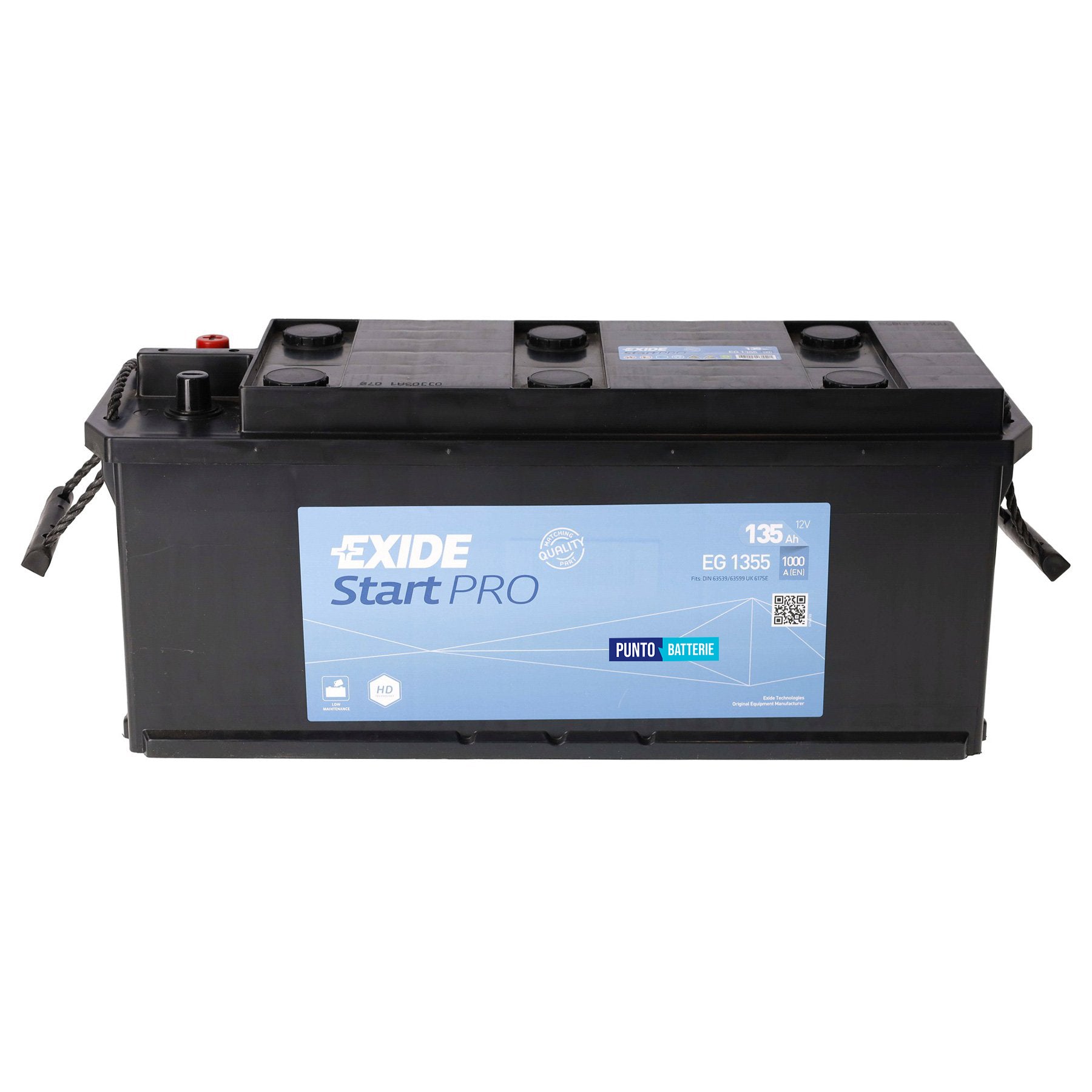 Batteria Exide 135Ah, 12V, 1000A, 514x175x210mm