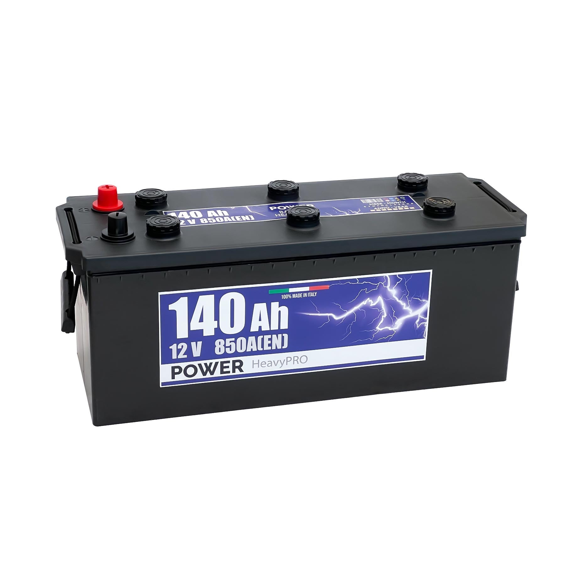Batteria originale Power Heavy PRO PG1403, dimensioni 513 x 189 x 223, polo positivo a sinistra, 12 volt, 140 amperora, 850 ampere. Batteria per camion e veicoli pesanti.