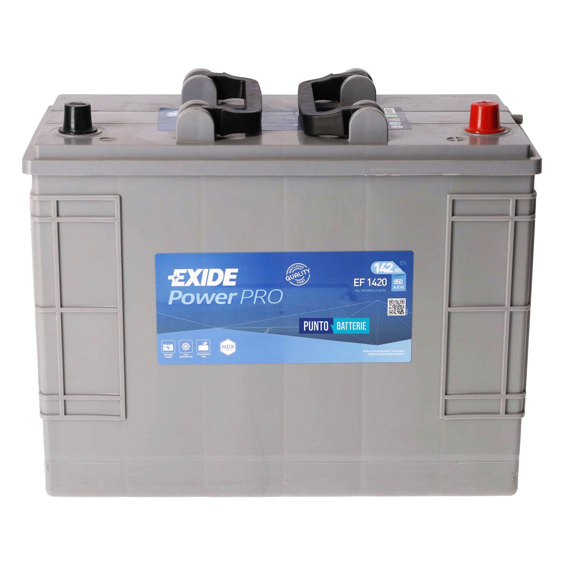 Batteria Exide 142Ah, 12V, 850A, 349x175x285mm