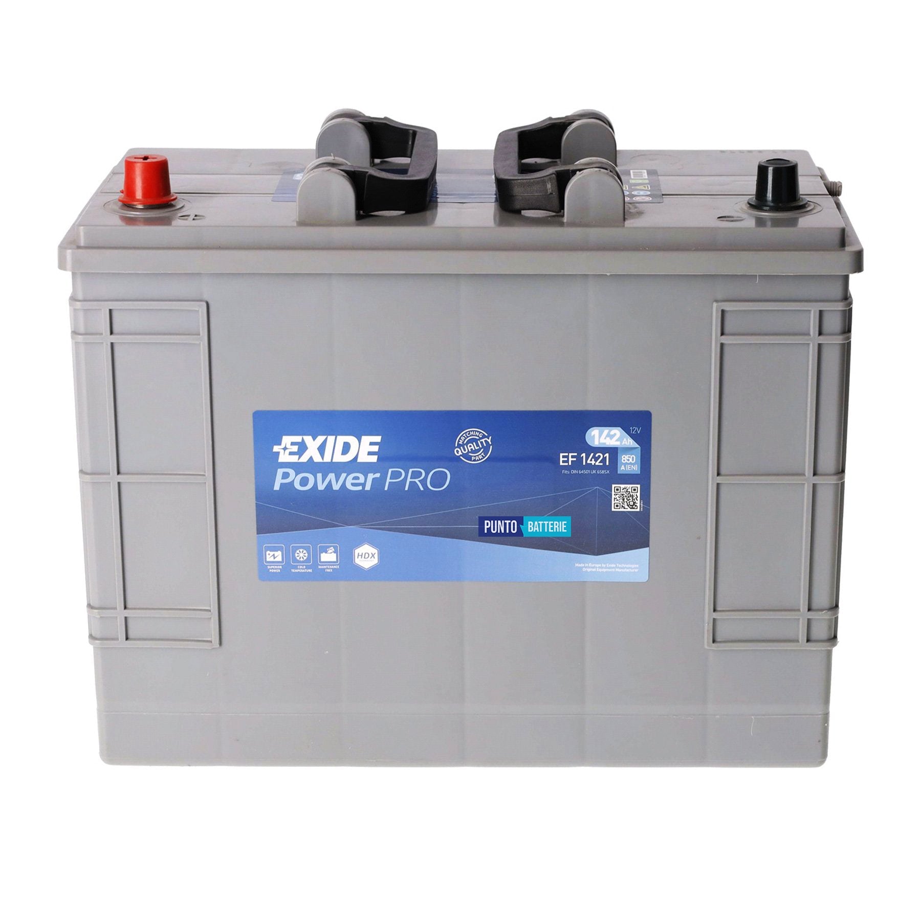 Batteria Exide 142Ah, 12V, 850A, 349x175x285mm