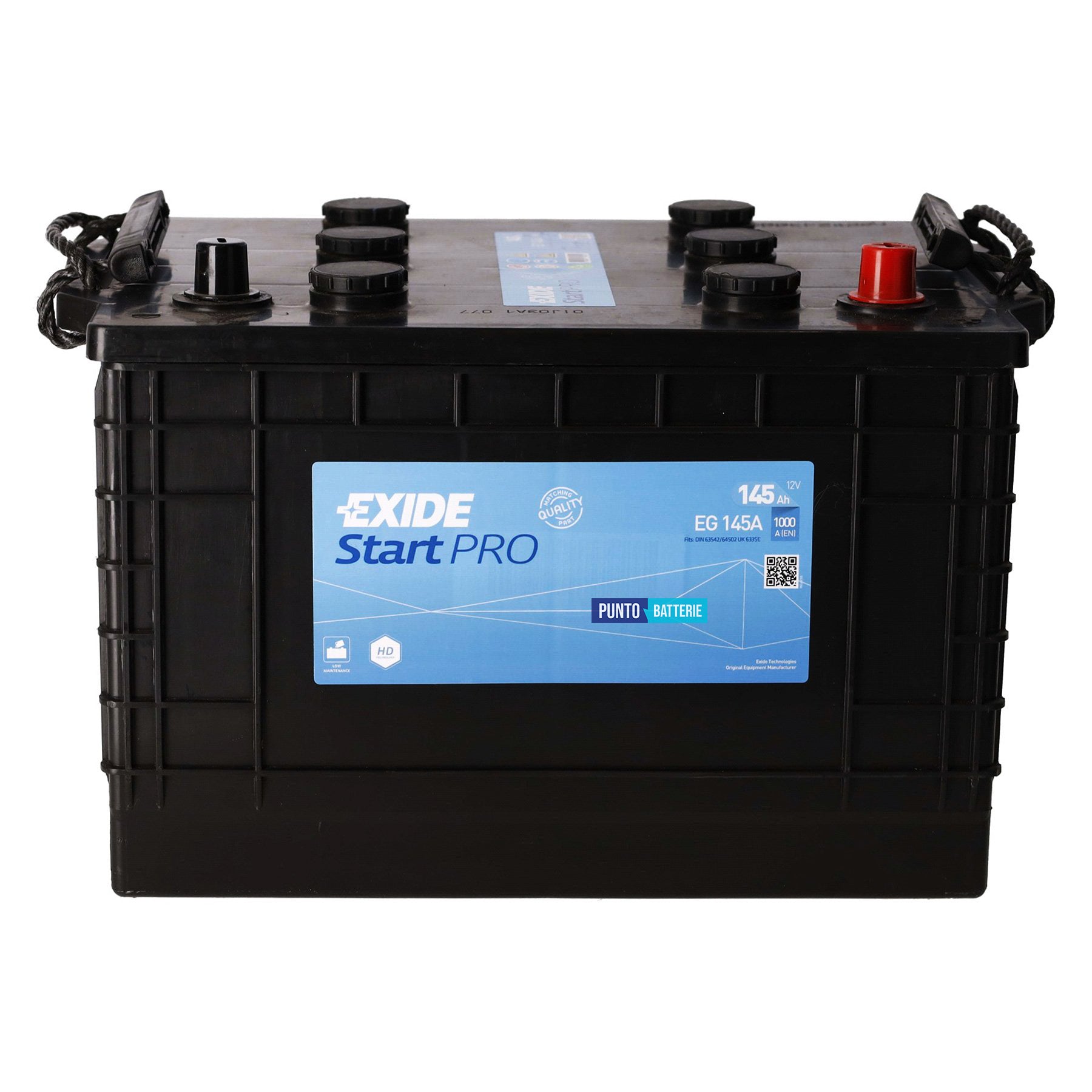 Batteria Exide 145Ah, 12V, 1000A, 360x253x240mm