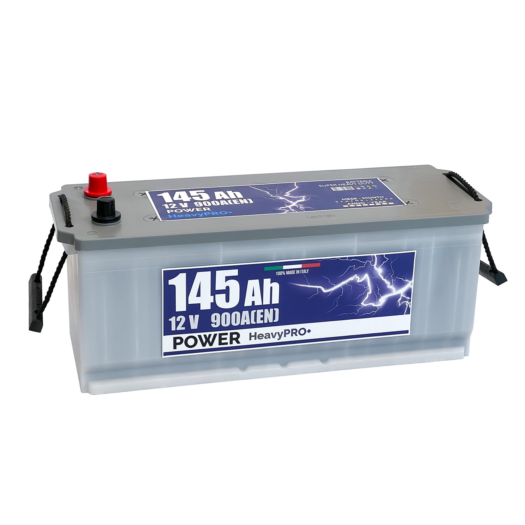 Batteria originale Power Heavy PRO+ PF1453, dimensioni 513 x 189 x 223, polo positivo a sinistra, 12 volt, 145 amperora, 900 ampere. Batteria per camion e veicoli pesanti.