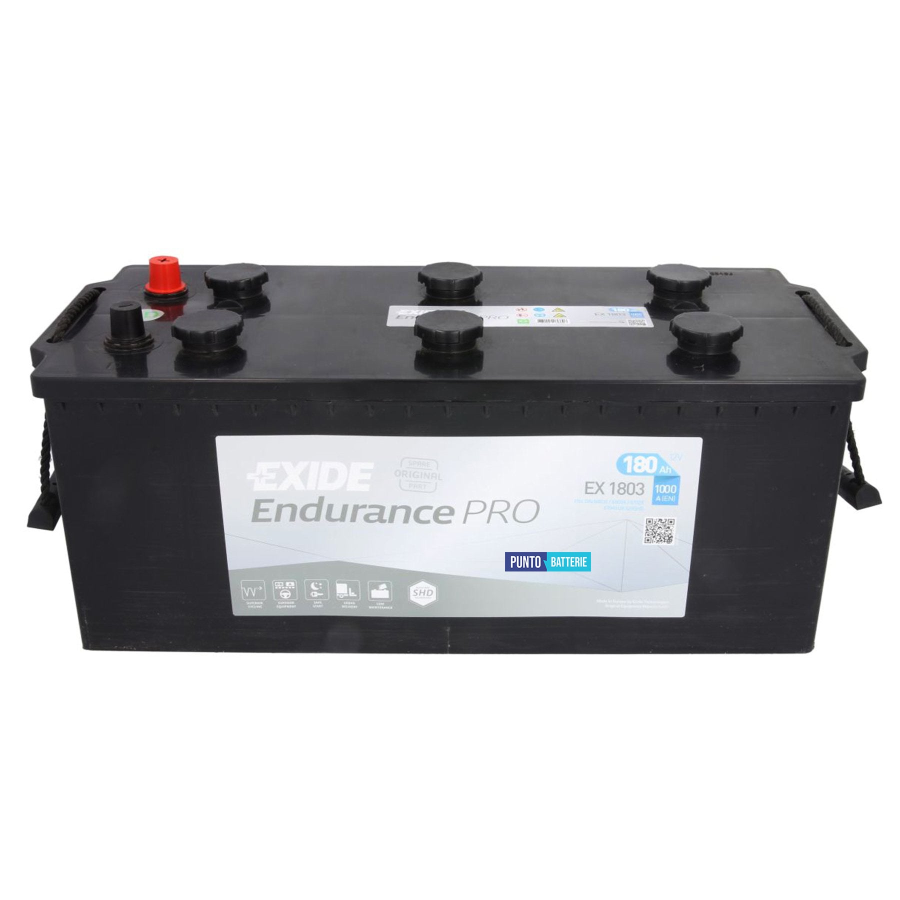 Batteria Exide 170Ah, 12V, 1000A, 513x223x223mm, EFB