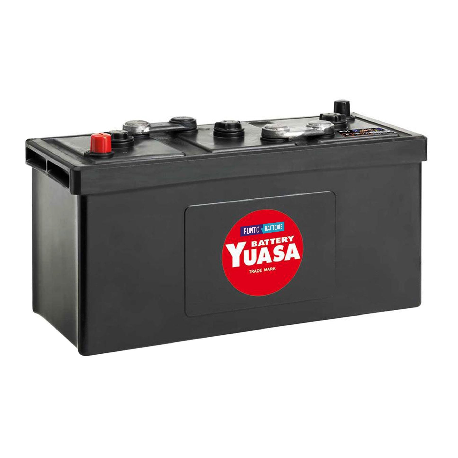 Batteria originale Yuasa Classic e Oldtimer 451, dimensioni 392 x 175 x 235, polo positivo a destra, 6 volt, 180 amperora, 700 ampere. Batteria per veicoli d'epoca.