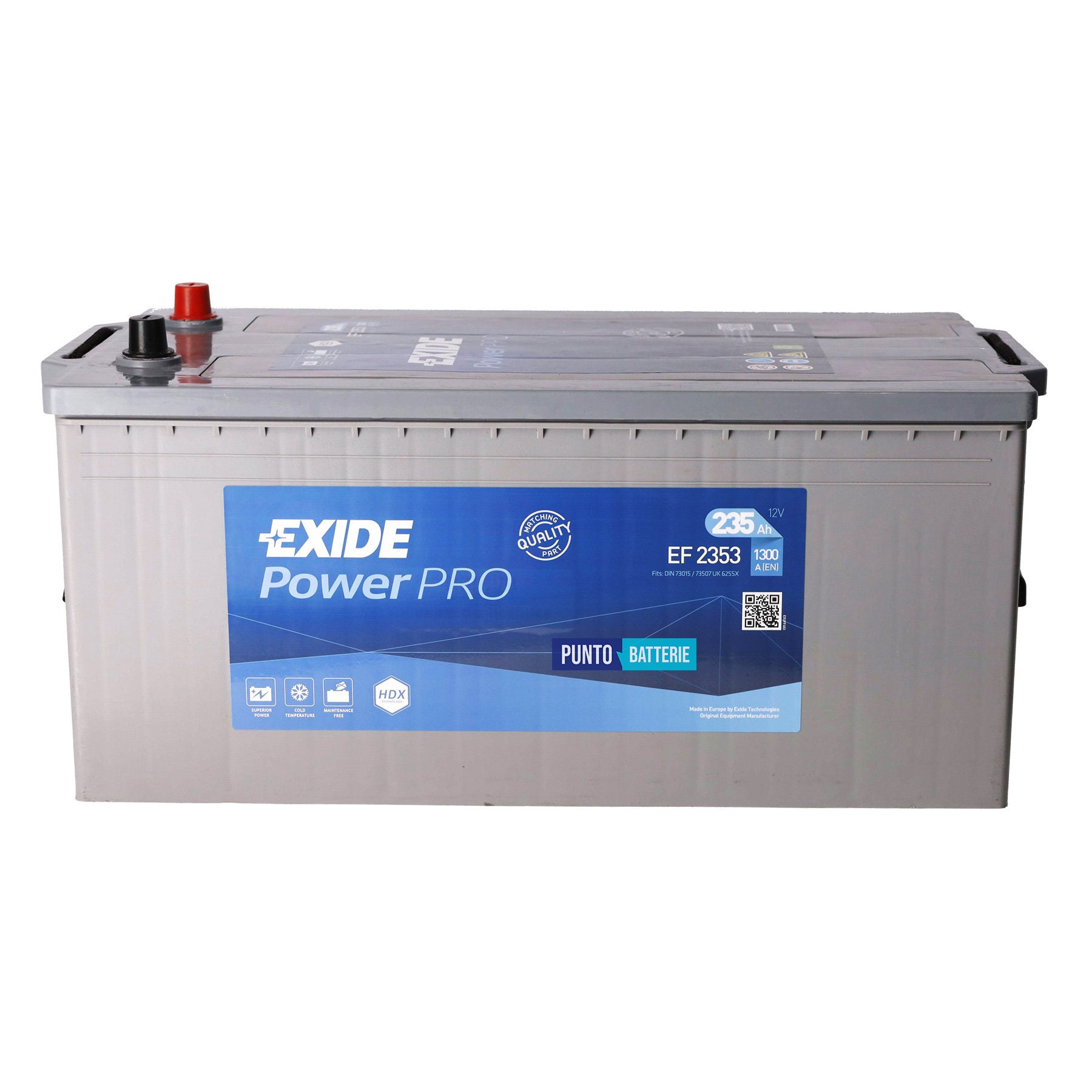 Batteria Exide 235Ah, 12V, 1300A, 518x274x240mm