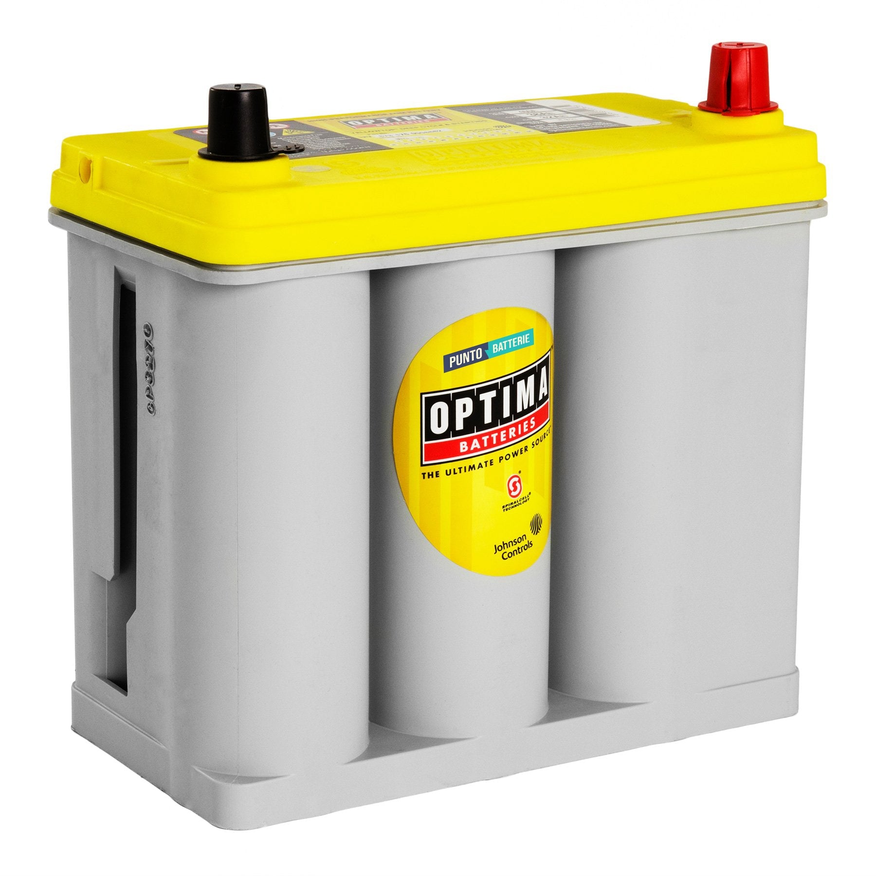 Batteria originale Optima Yellow Top YT R 2,7, dimensioni 237 x 129 x 227, polo positivo a destra, 12 volt, 38 amperora, 460 ampere, AGM. Batteria per veicoli e per l'alimentazione di servizi.
