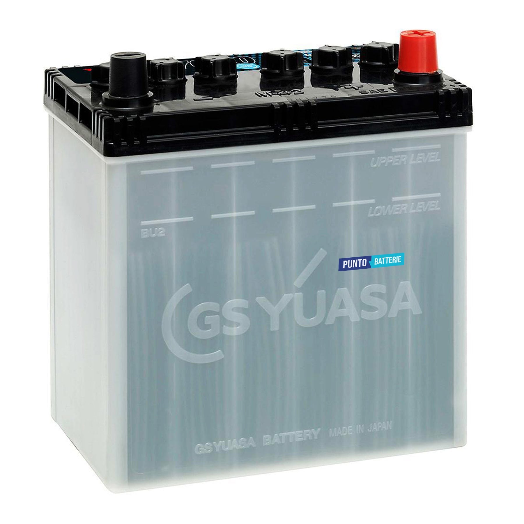 Batteria originale Yuasa YBX7000 YBX7054, dimensioni 197 x 128 x 227, polo positivo a destra, 12 volt, 40 amperora, 400 ampere, EFB. Batteria per auto e veicoli leggeri con start e stop.