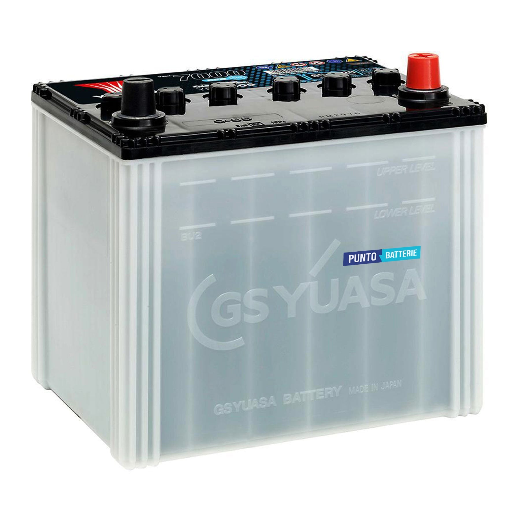Batteria originale Yuasa YBX7000 YBX7005, dimensioni 232 x 173 x 225, polo positivo a destra, 12 volt, 65 amperora, 620 ampere, EFB. Batteria per auto e veicoli leggeri con start e stop.