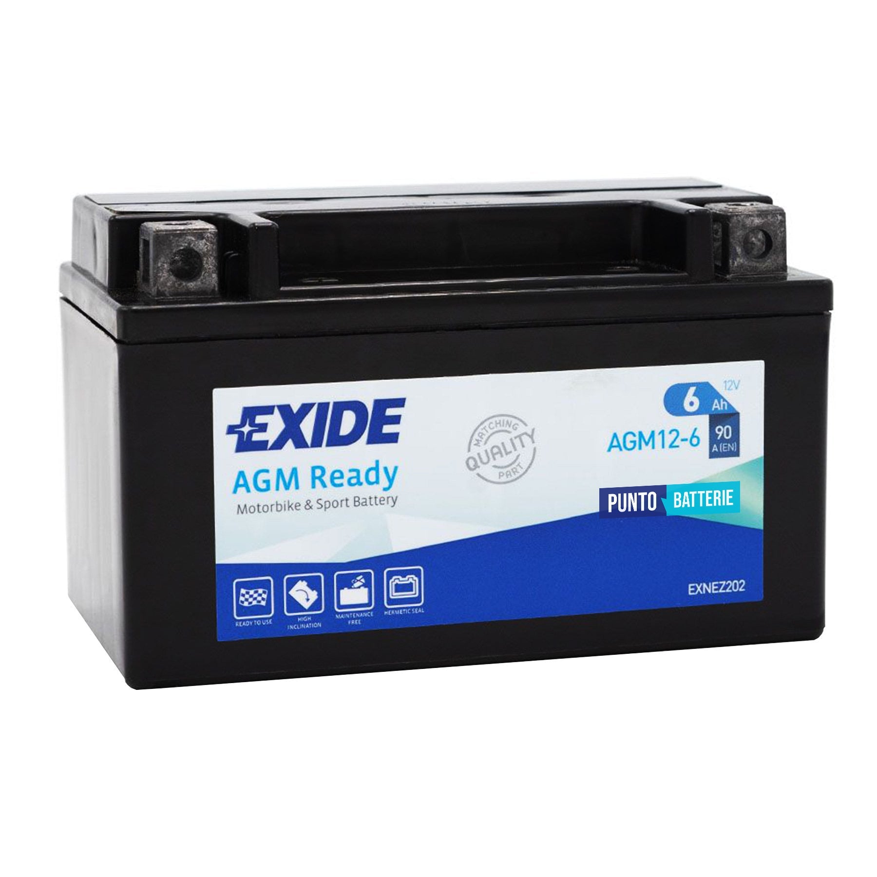 Batterie moto Exide Lithium ELTX14H 12V / 48Wh