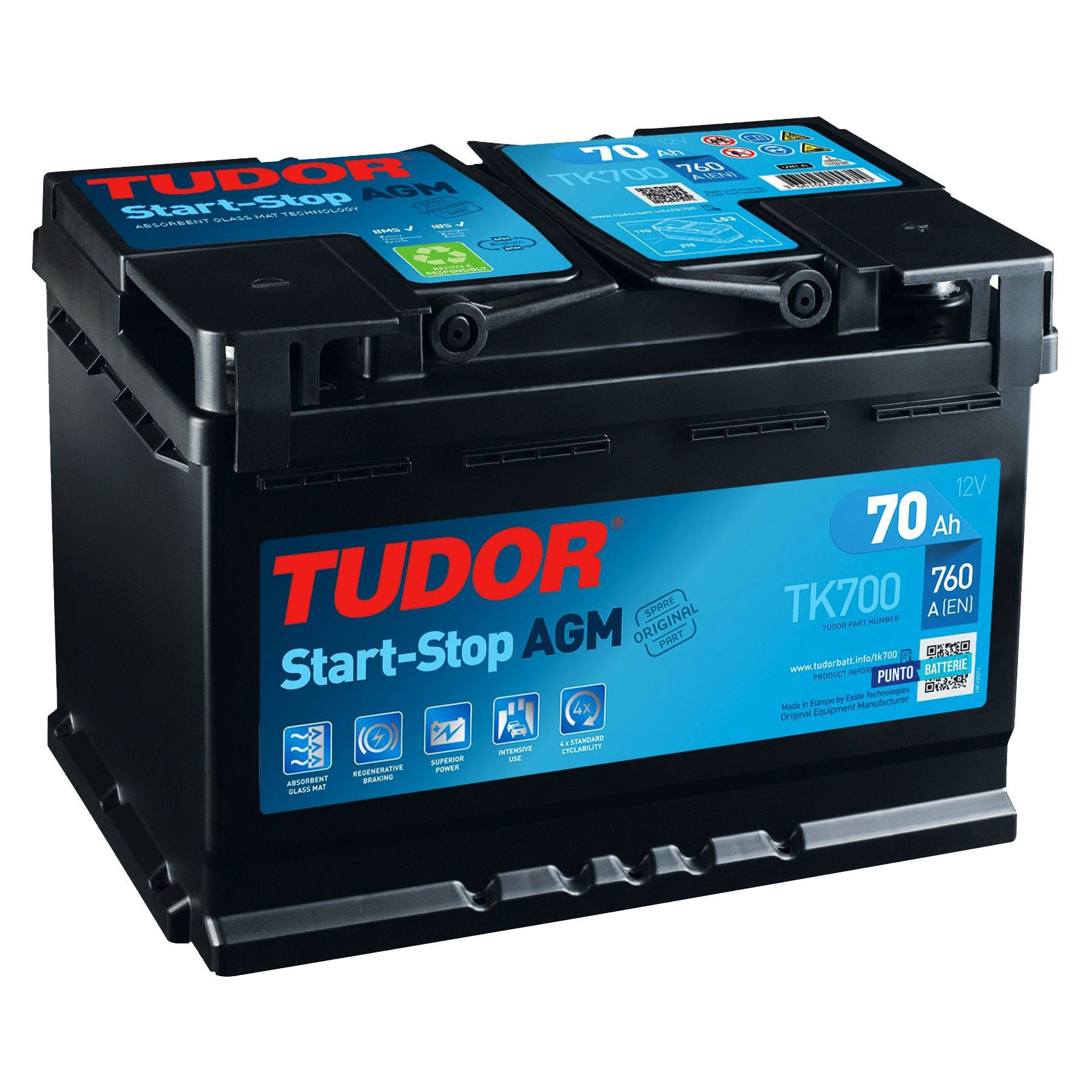 Batteria Tudor TK700 AGM
