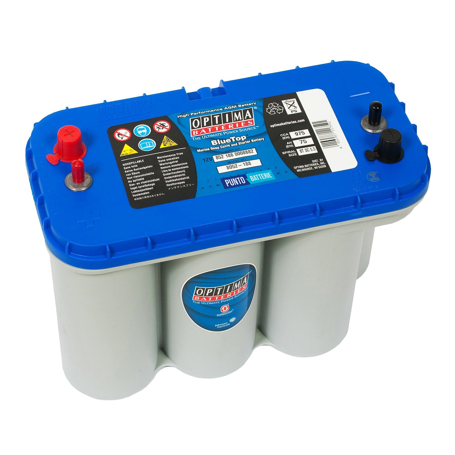 Batteria Optima BT DC 5,5 Blue Top