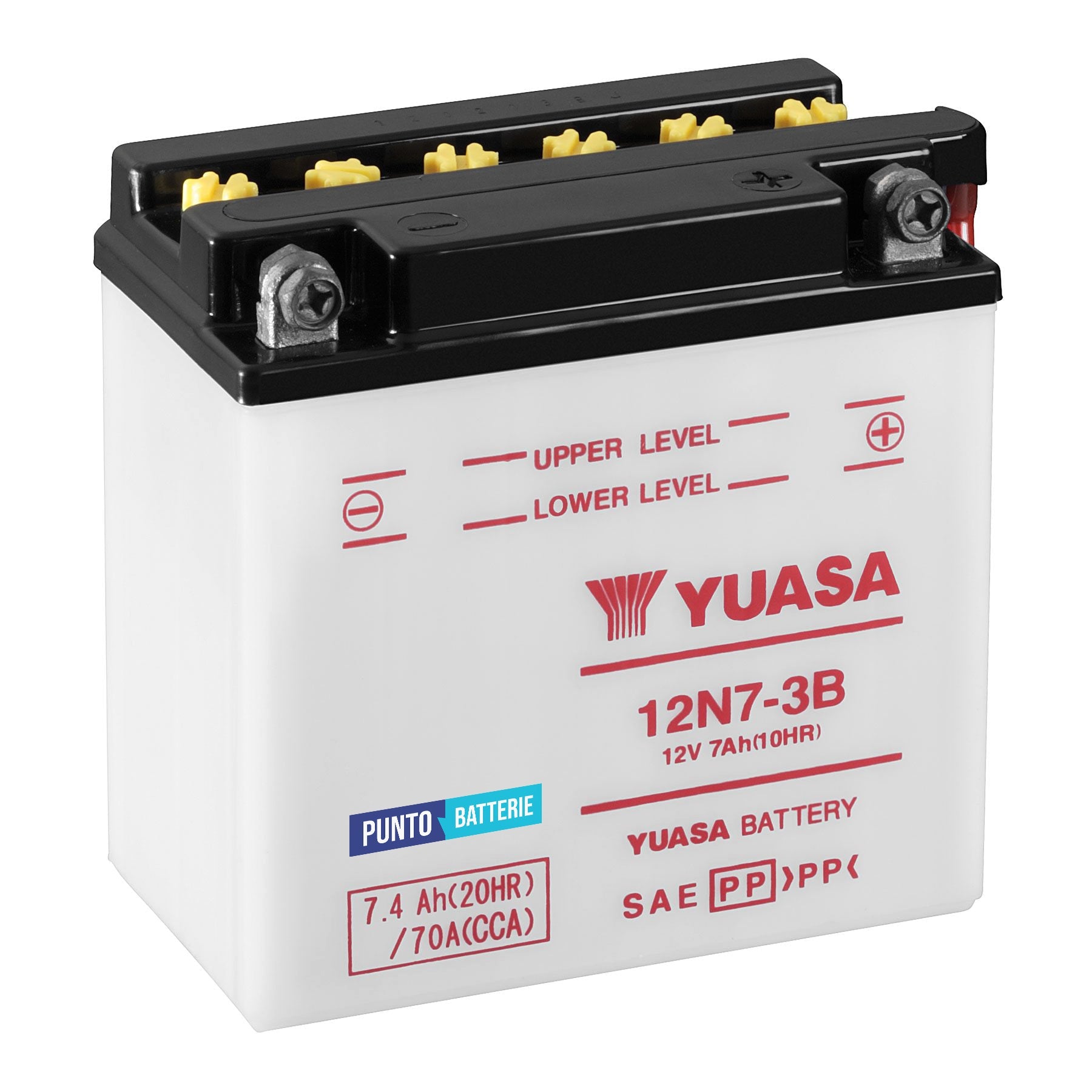 Batería Exide Moto 12V Conventional EB7L-B. 8Ah - 85A(EN) 12V.  (135x75x135mm) - VT BATTERIES