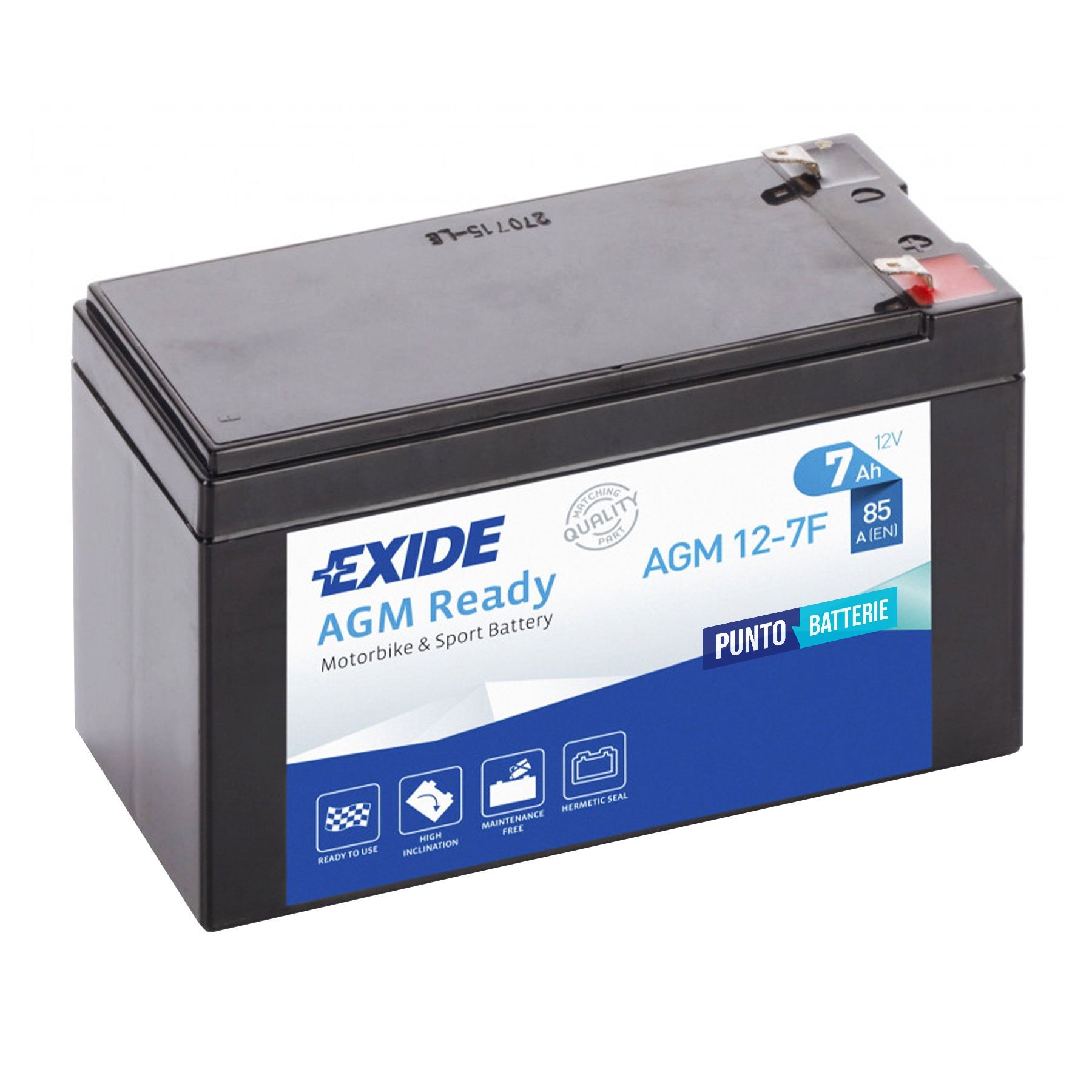 Batteria Exide AGM12-7F AGM Ready