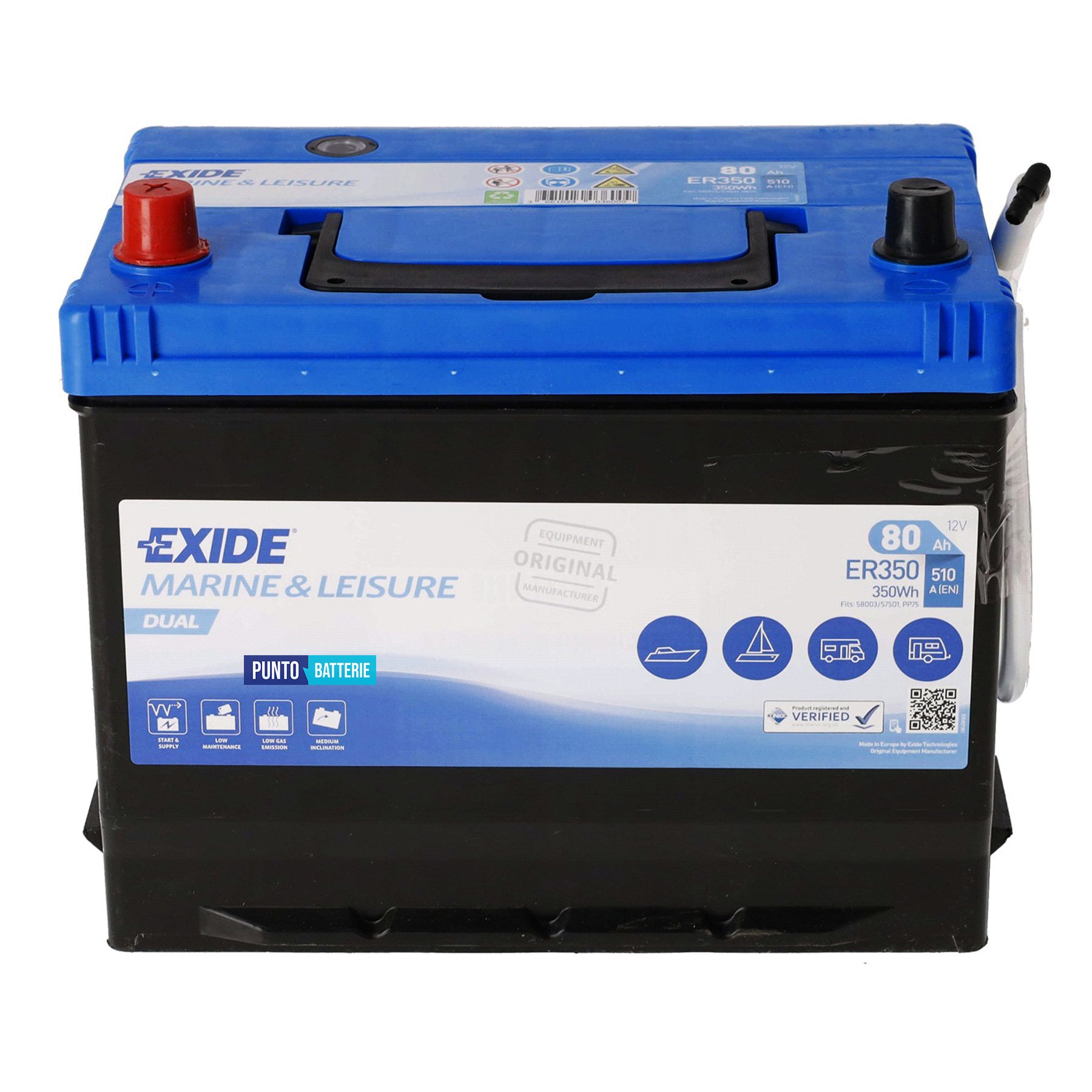 Batteria Exide ER350 Dual