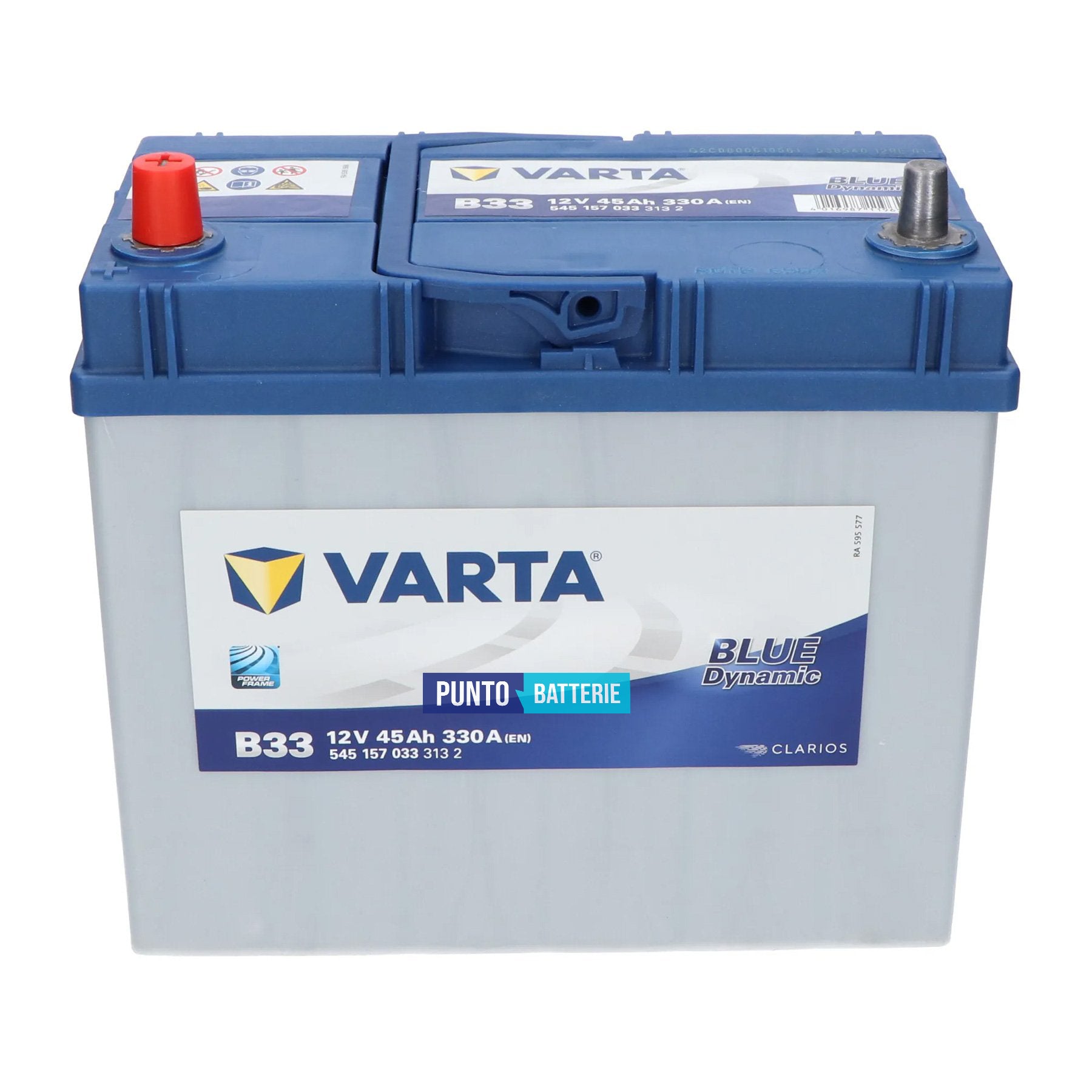 Batteria Varta 45Ah, 12V, 330A, 238x129x227mm