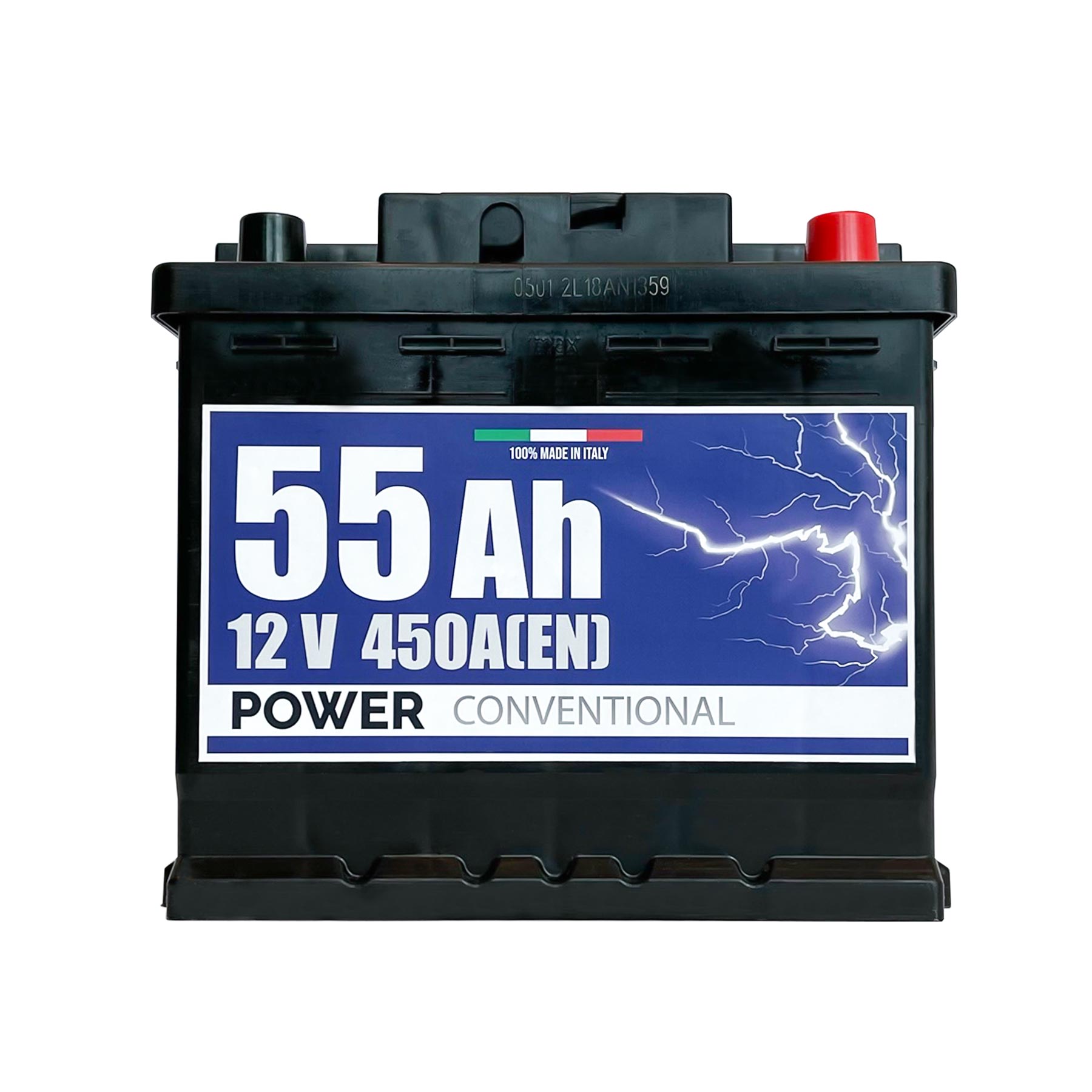 Batteria Power 55Ah, 12V, 450A, 207x175x190mm