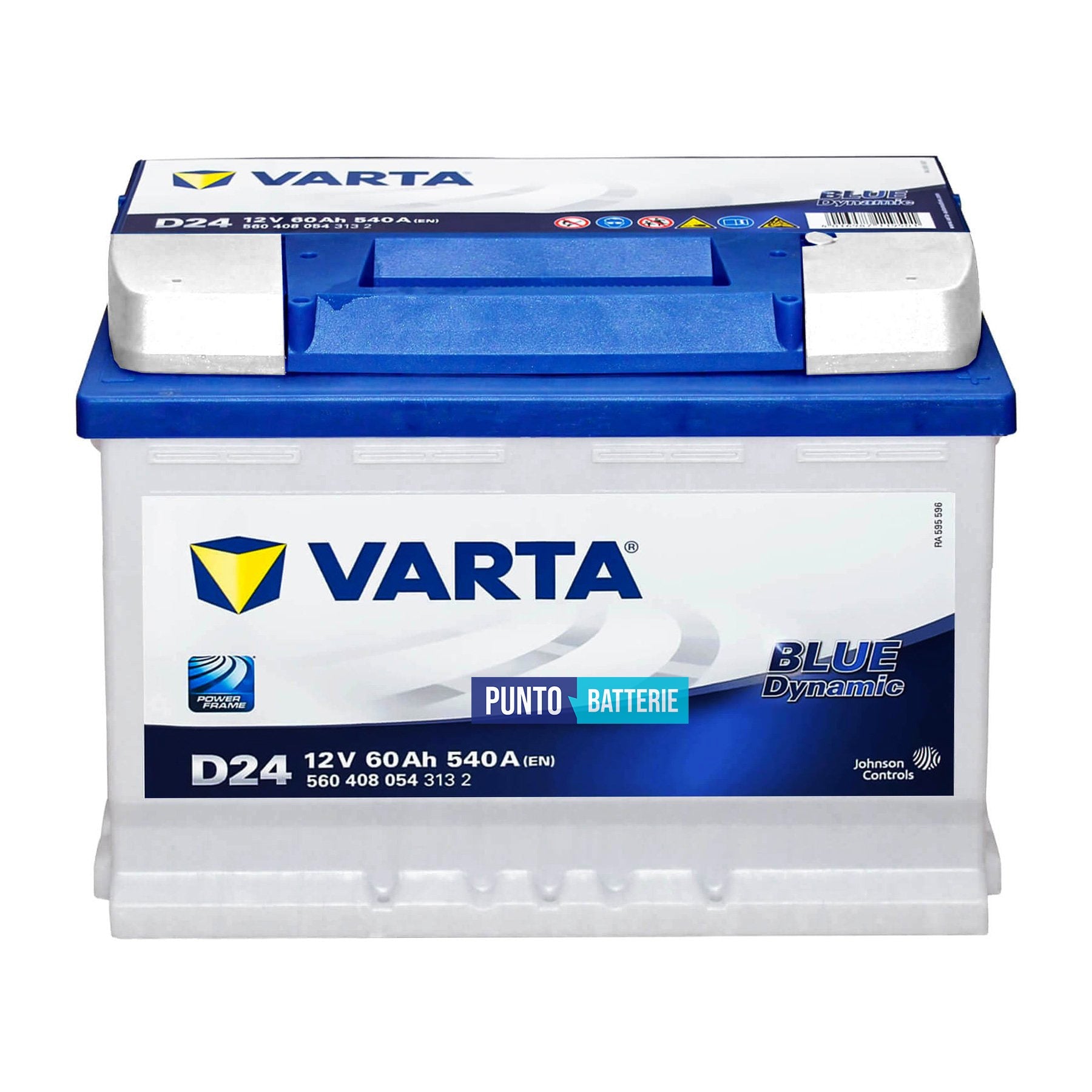 Batteria Varta 60Ah, 12V, 540A, 242x175x190mm