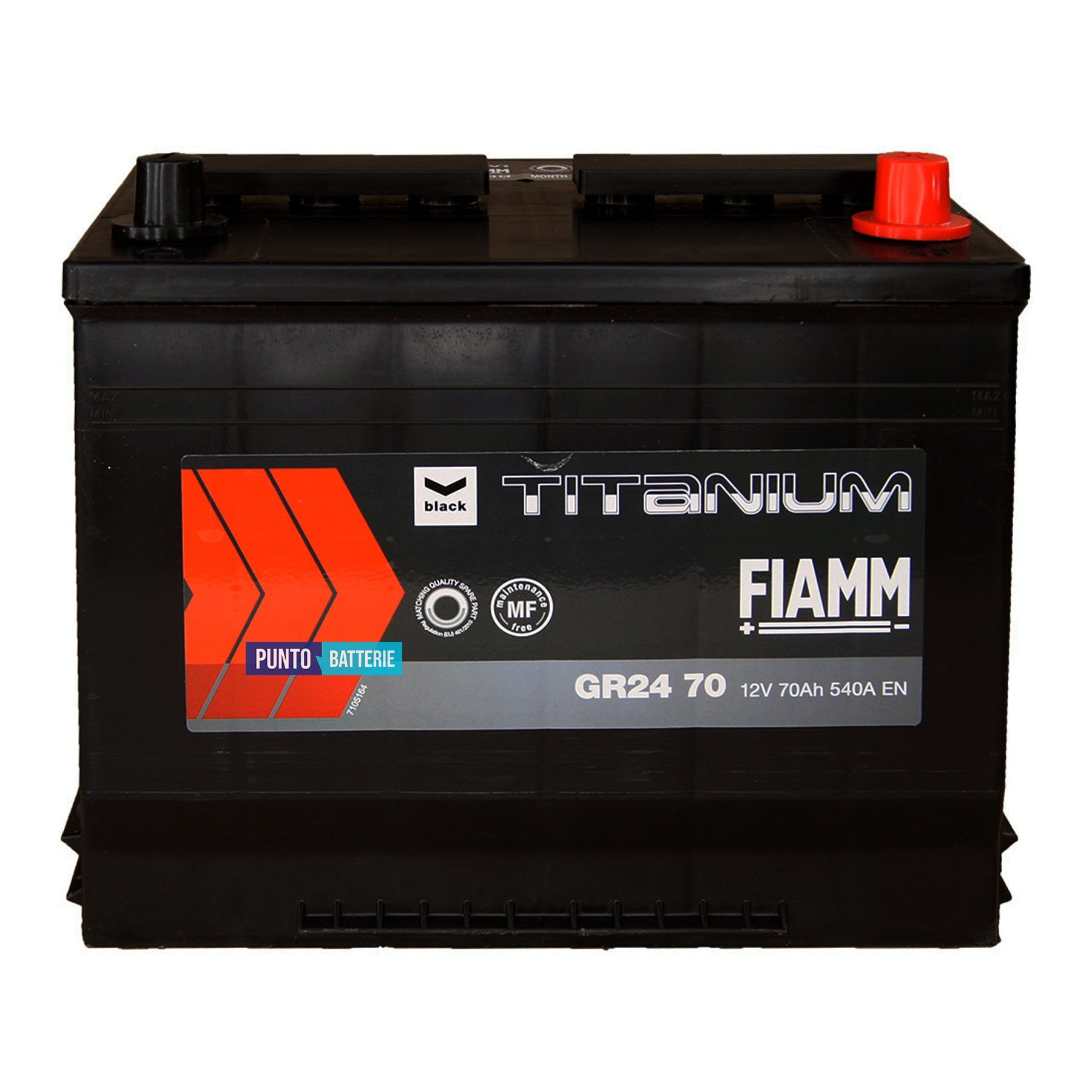 Batteria Fiamm 70Ah, 12V, 540A, 270x175x225mm