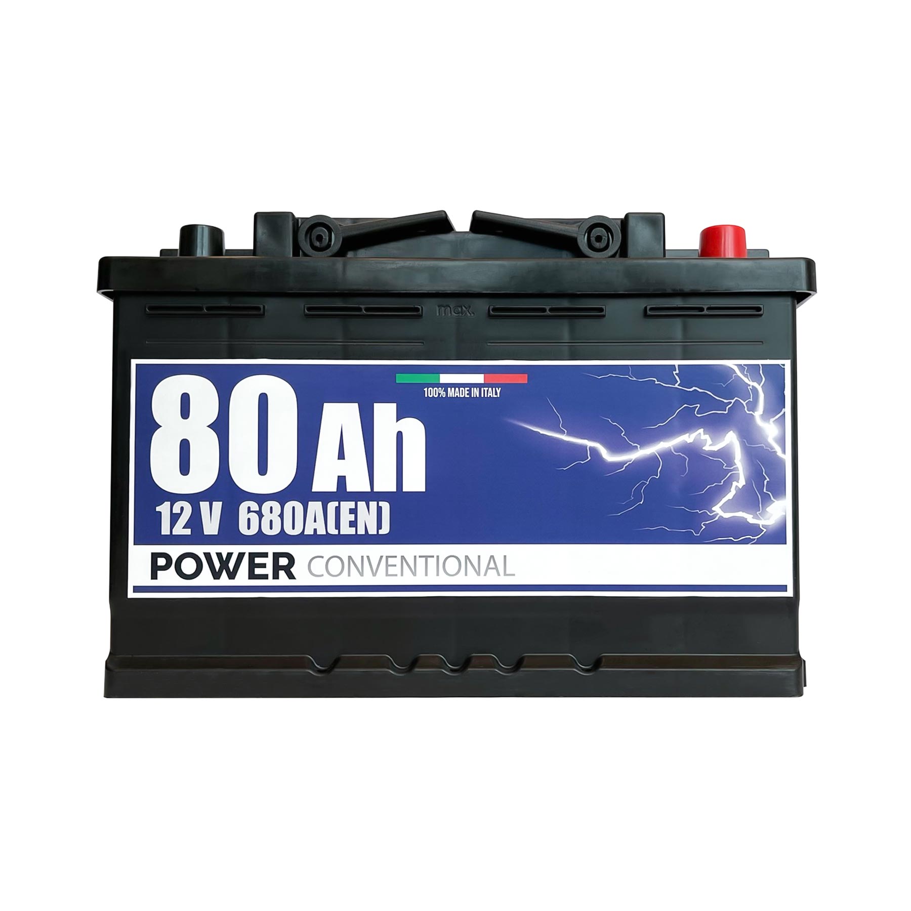 Batteria Power 80Ah, 12V, 680A, 278x175x190mm