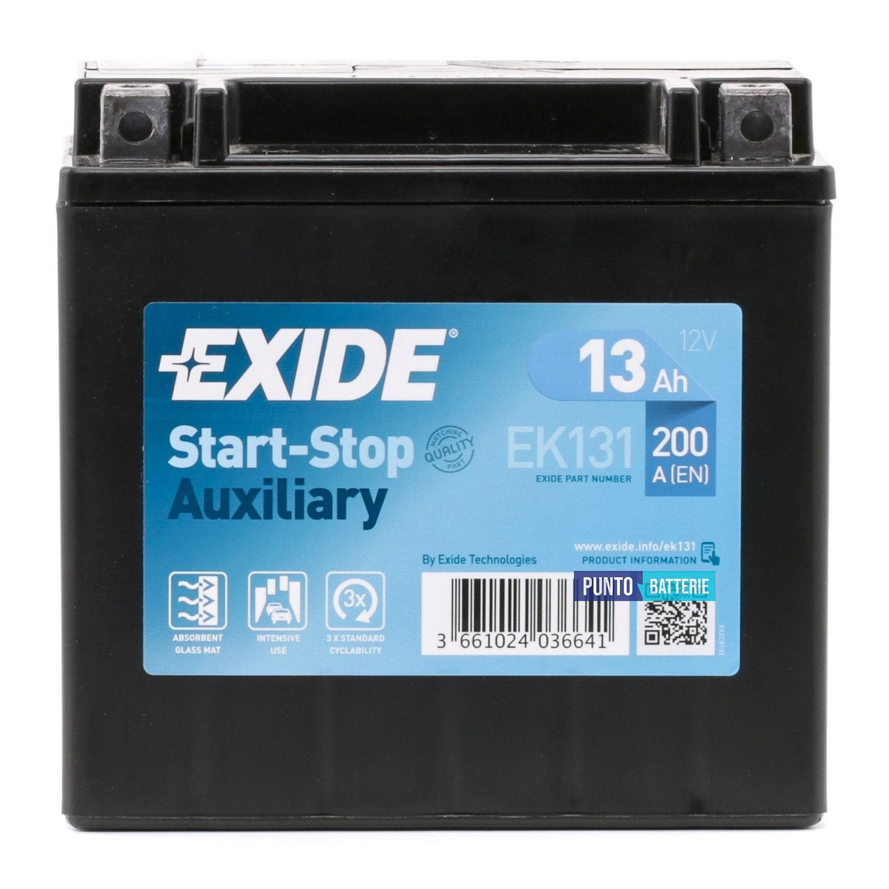 Batteria Exide 13Ah, 12V, 200A, 150x90x145mm, AGM