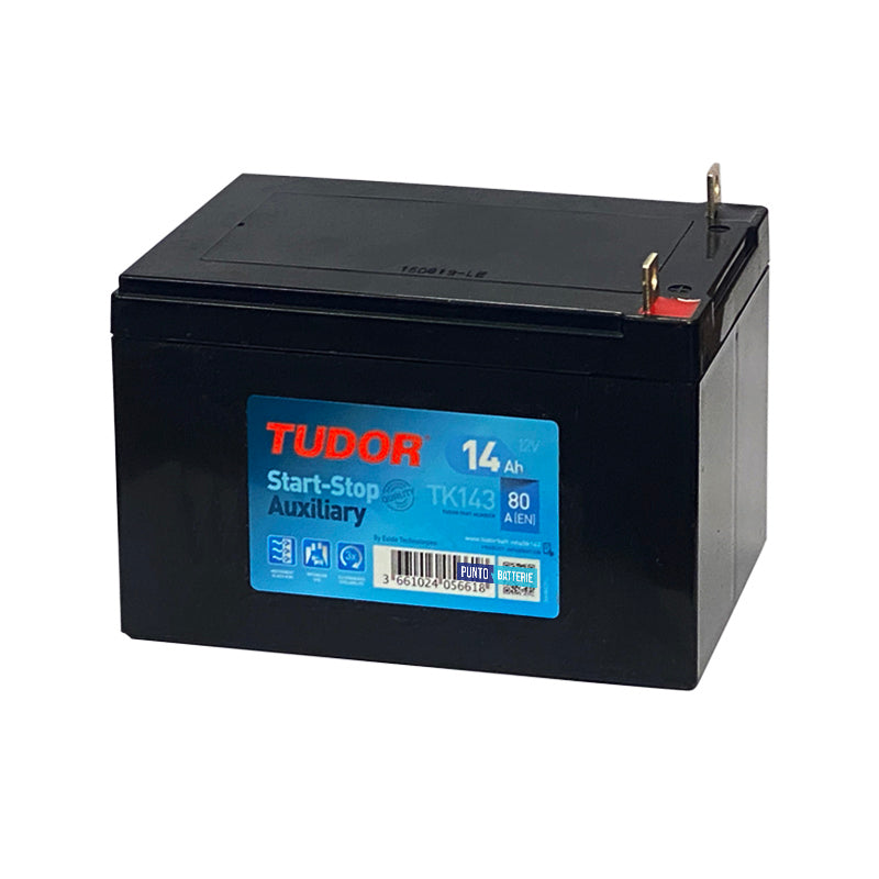 Batteria Tudor 14Ah, 12V, 80A, 150x100x100mm, AGM