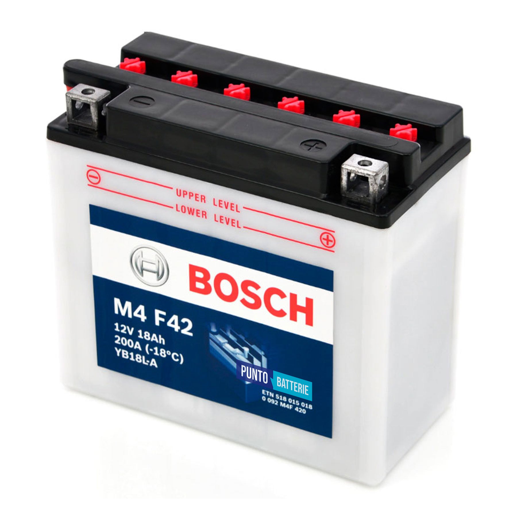 Batteria moto 18ah, 12v