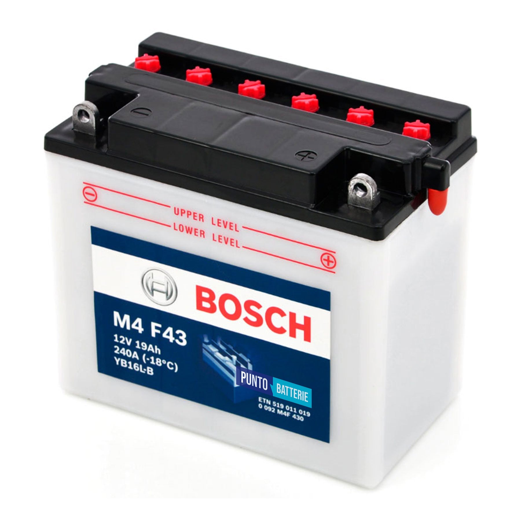 Batteria moto 19ah, 12v