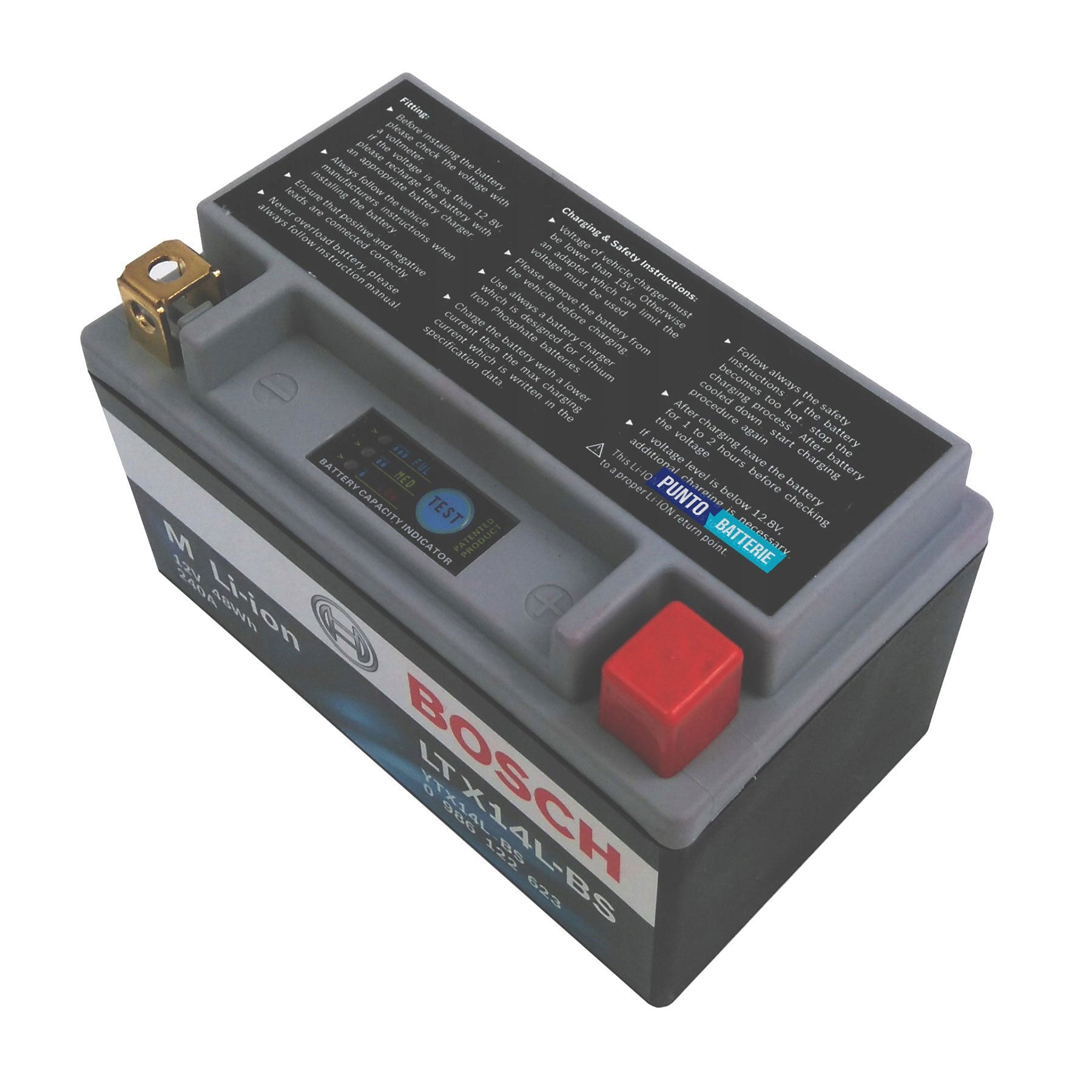 Batteria moto 4ah, 12v