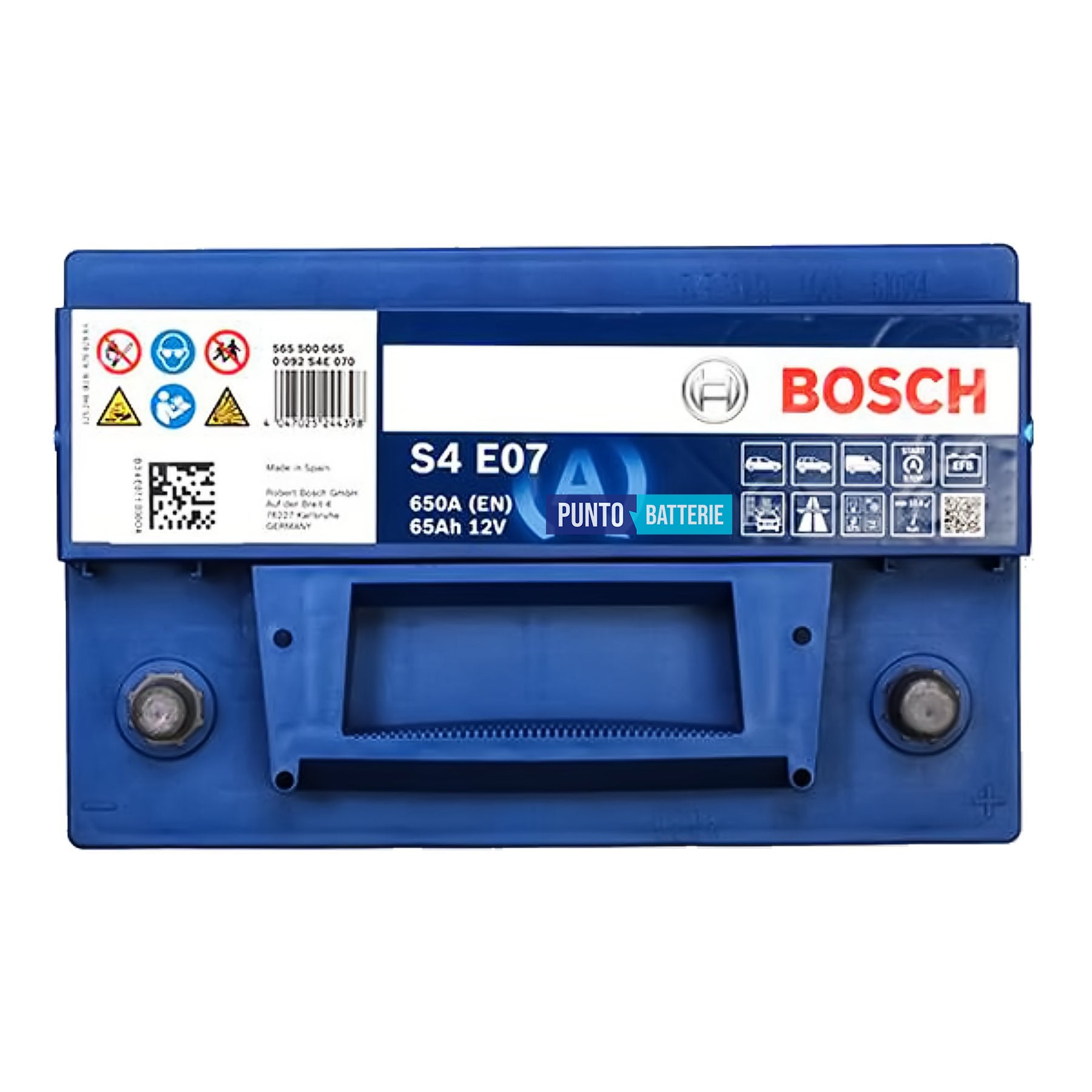 Batteria auto 65ah, 760a, 12v