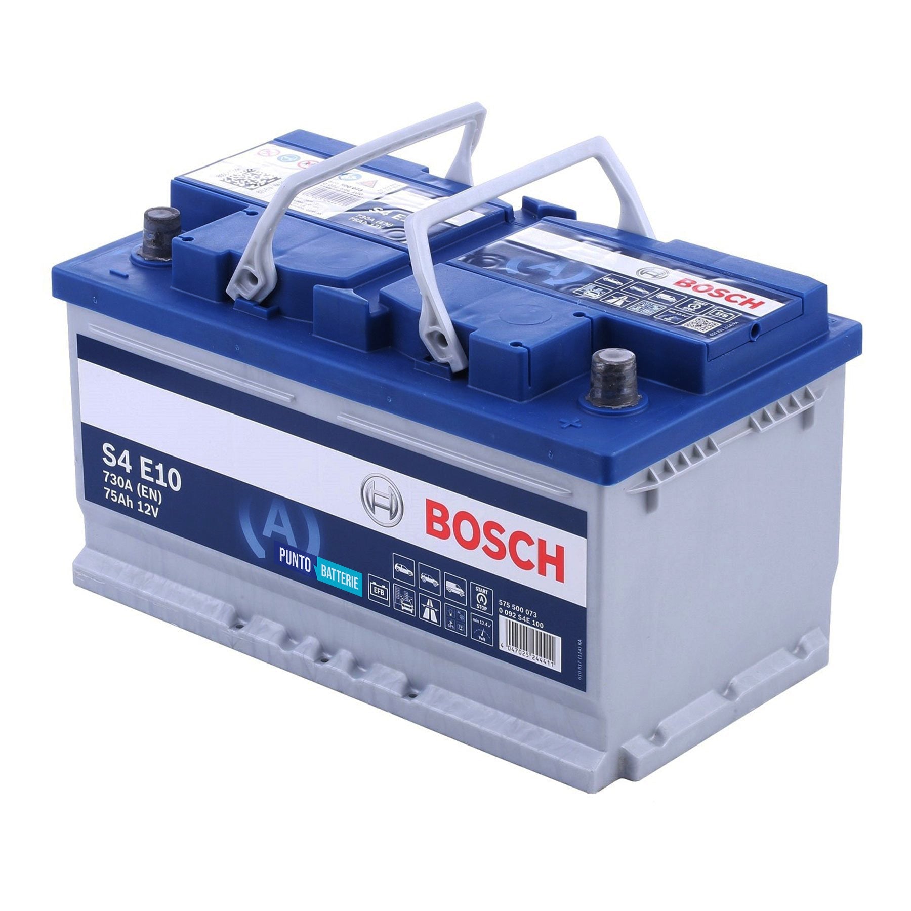 Batteria auto 75ah, 800a, 12v