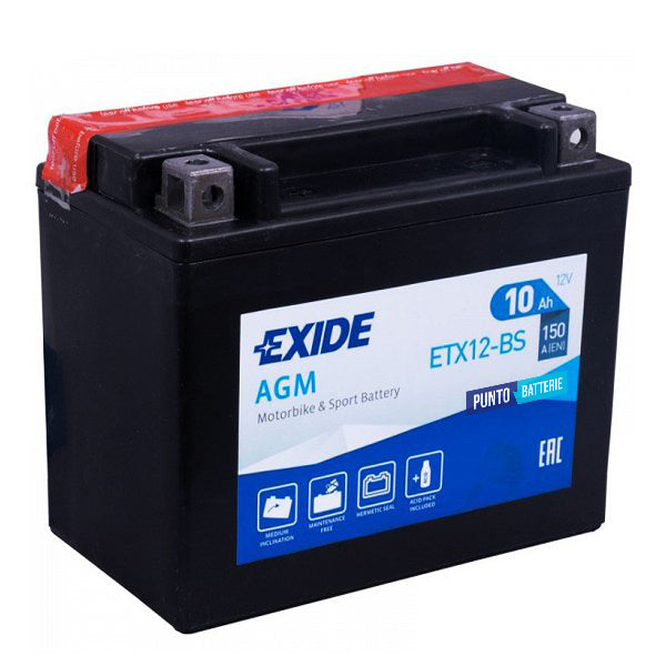 Batteria moto 10ah, 12v