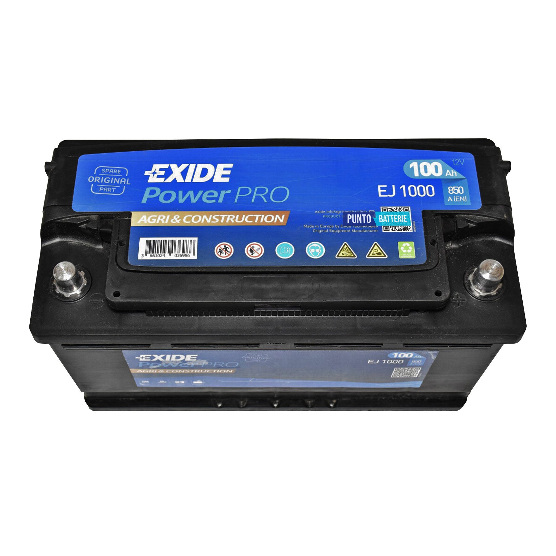 Batteria camion 100ah, 850a, 12v