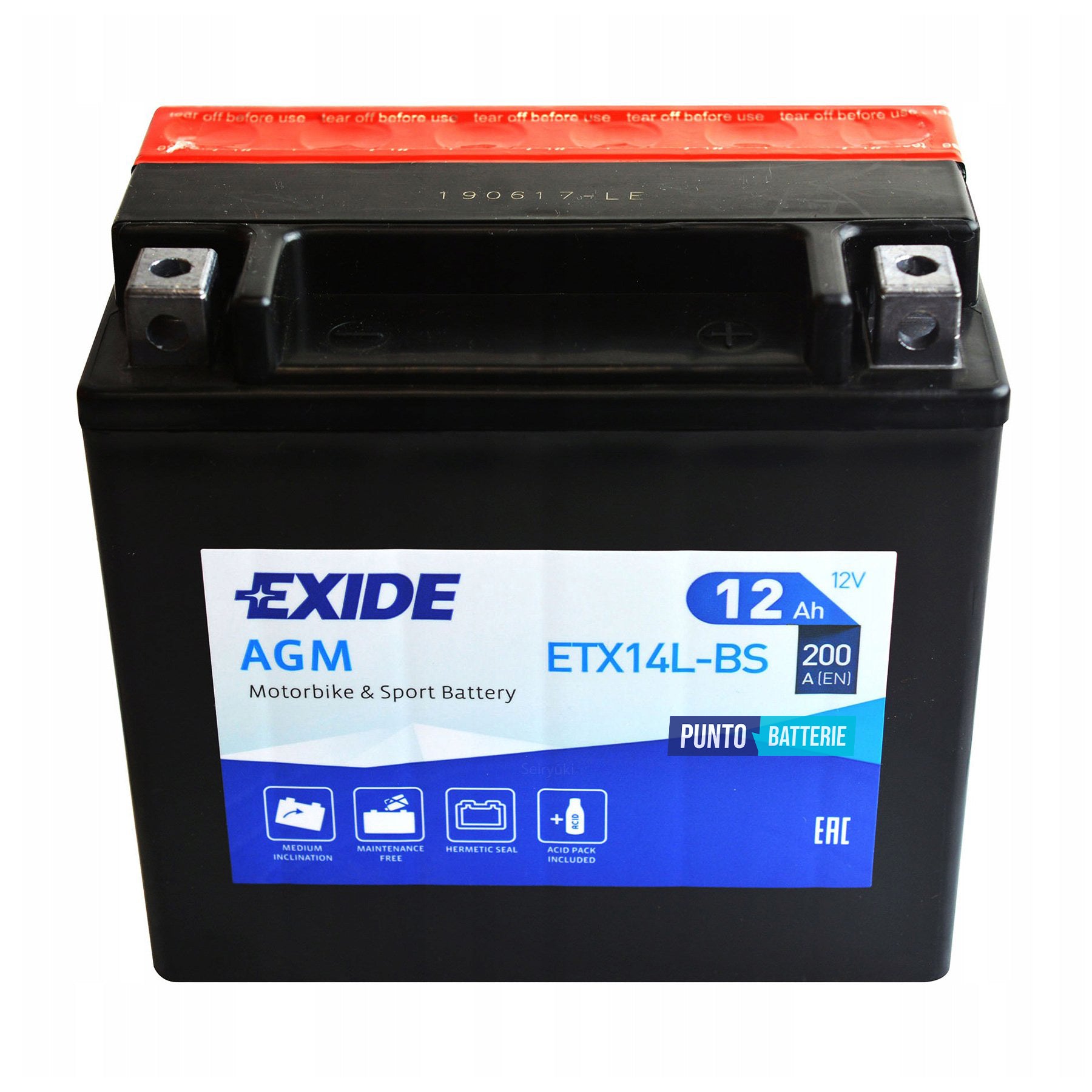 Batteria moto 12ah, 12v