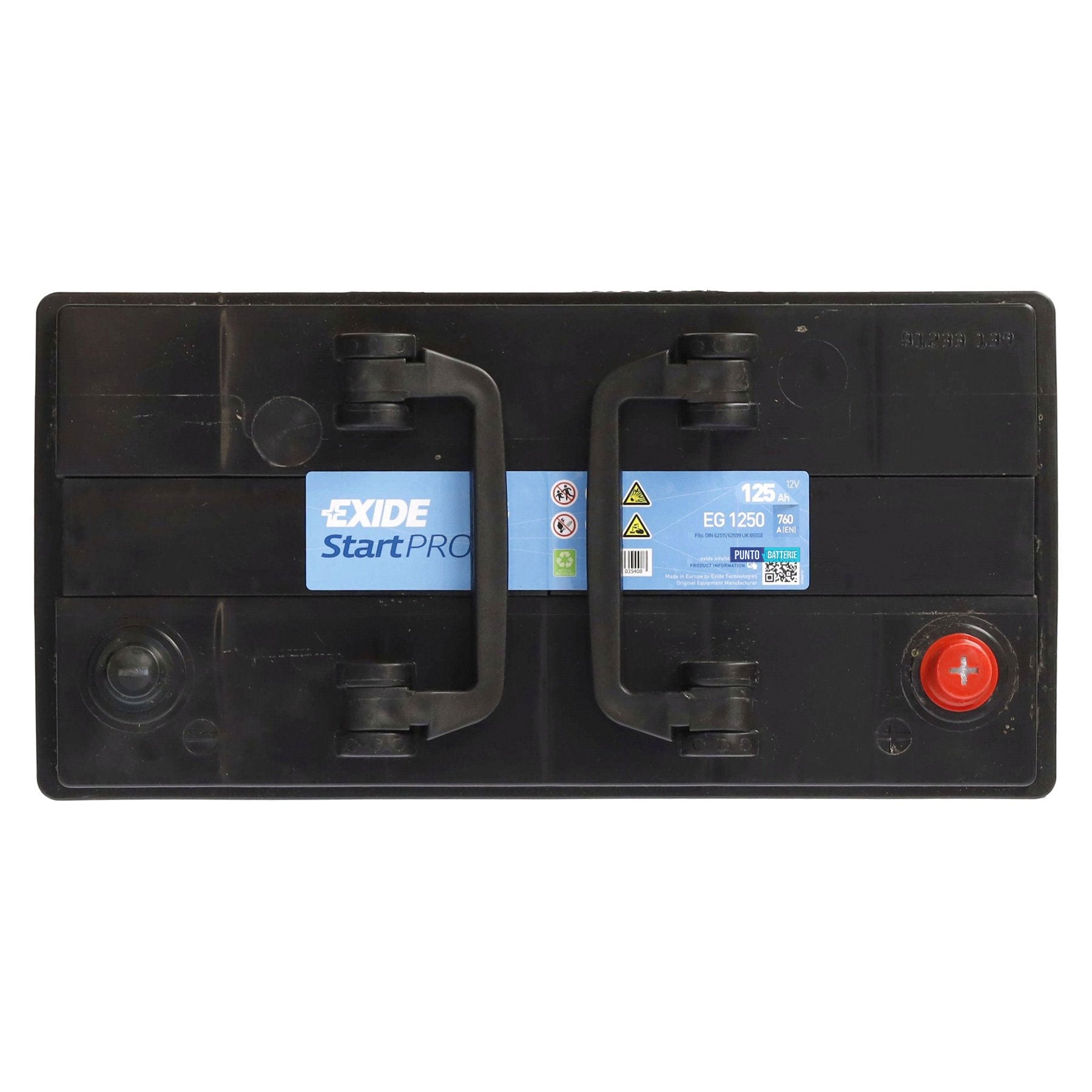 Batteria camion 125ah, 760a, 12v