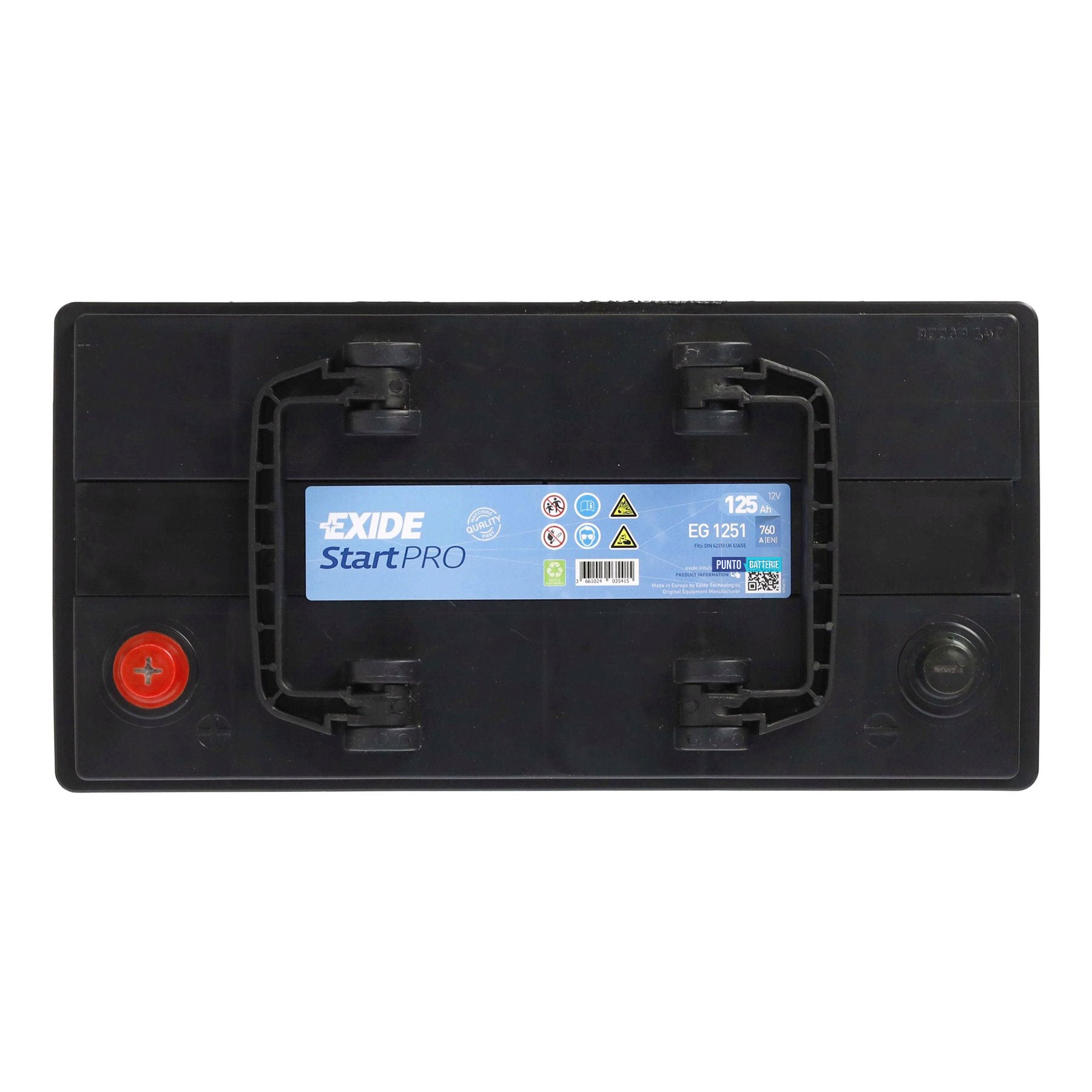 Batteria camion 125ah, 760a, 12v