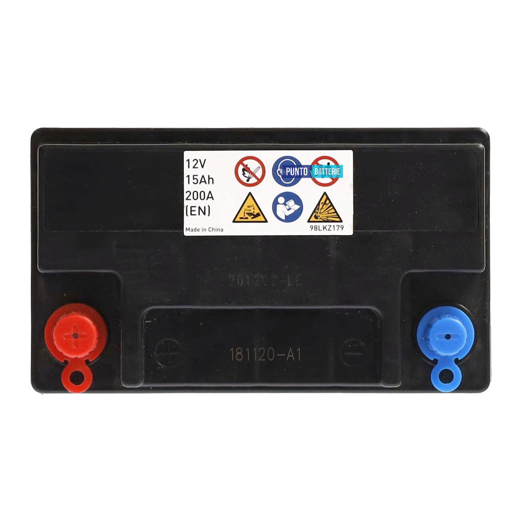 Batteria auto 15ah, 200a, 12v