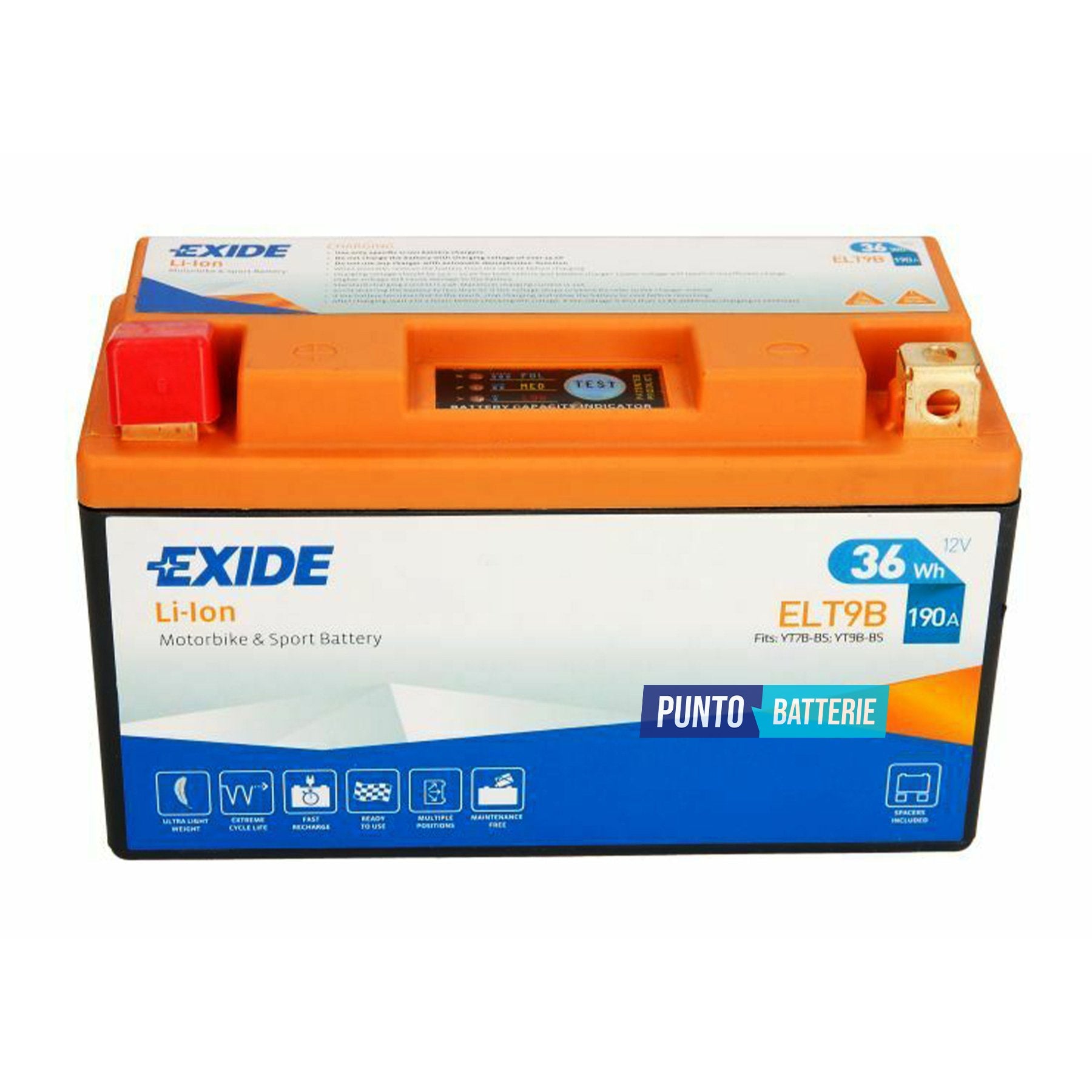 Batteria moto 3ah, 12v