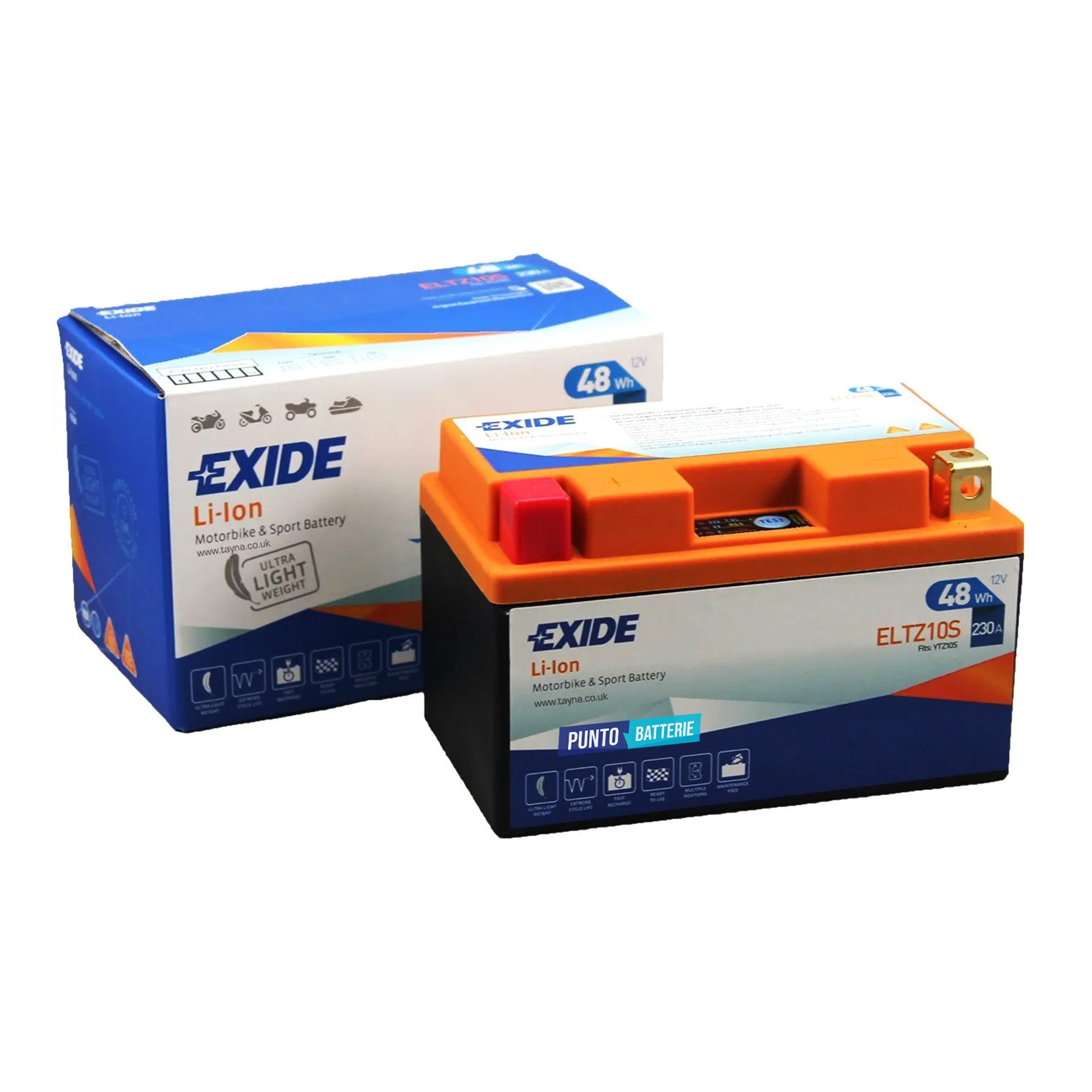 Batteria moto 4ah, 12v