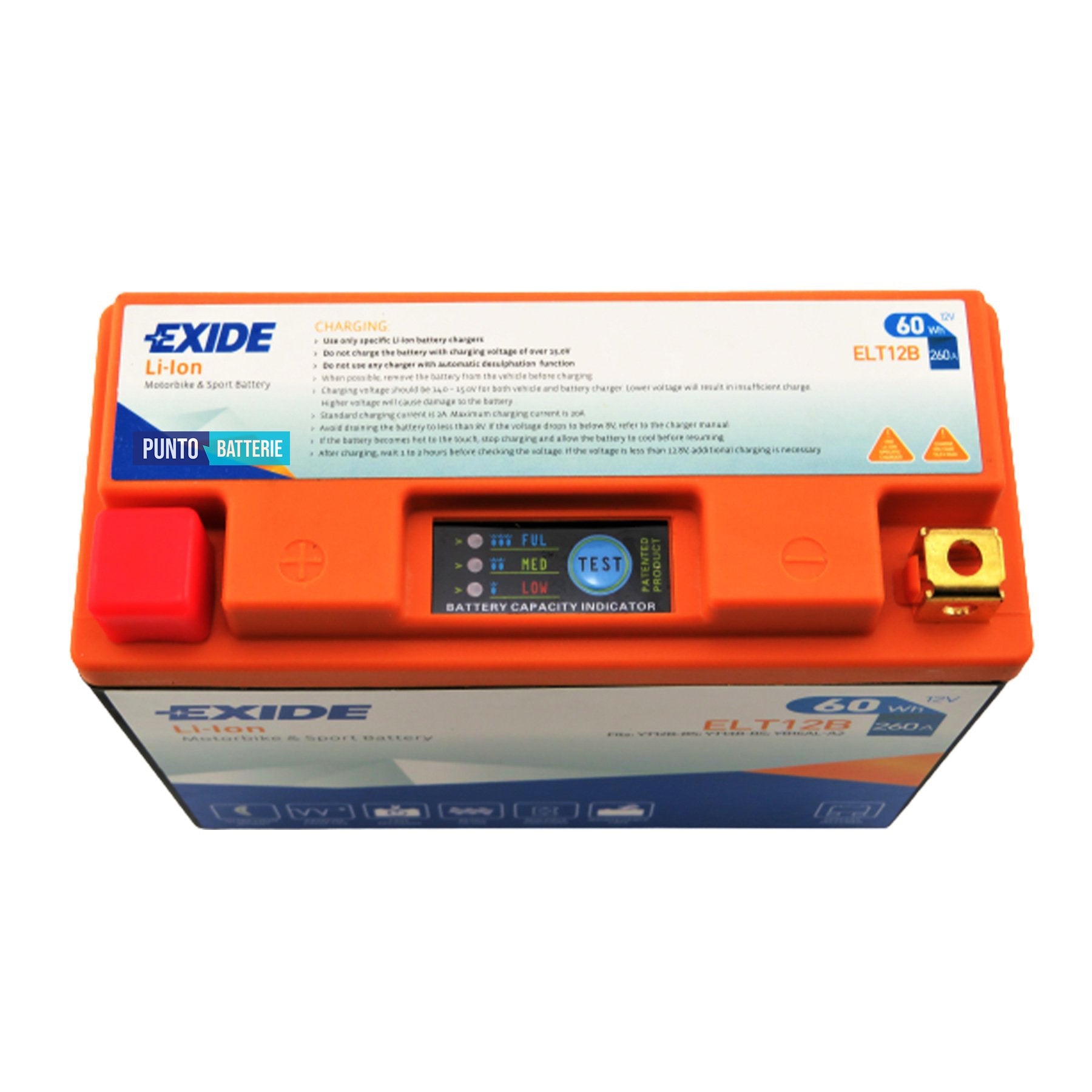 Batteria moto 5ah, 12v