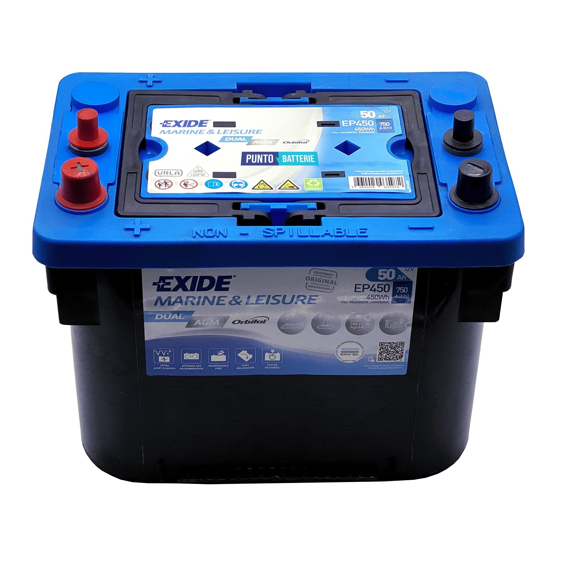 Batteria camper 50ah, 12v