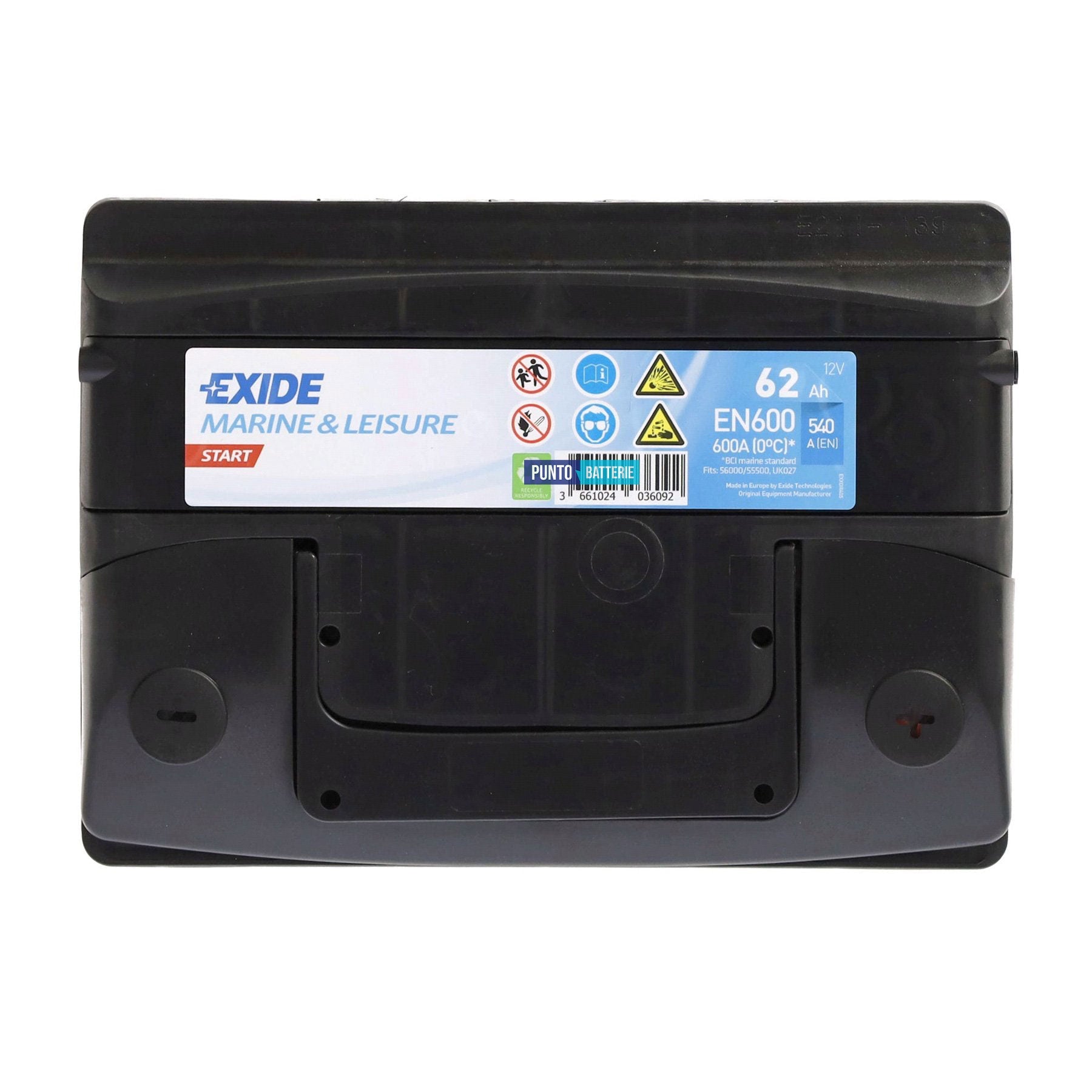 Batteria camper 62ah, 12v