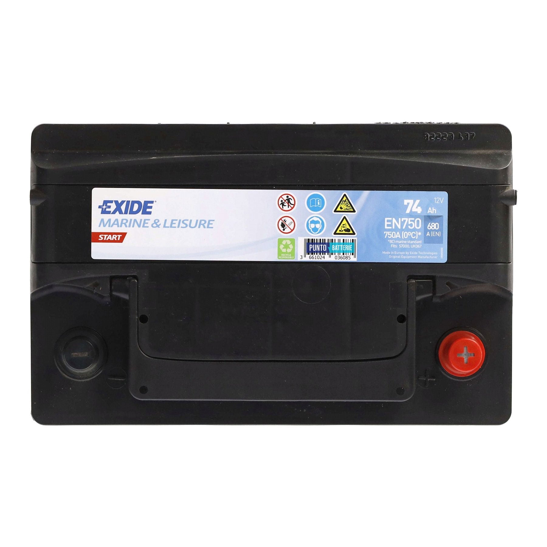 Batteria camper 74ah, 12v