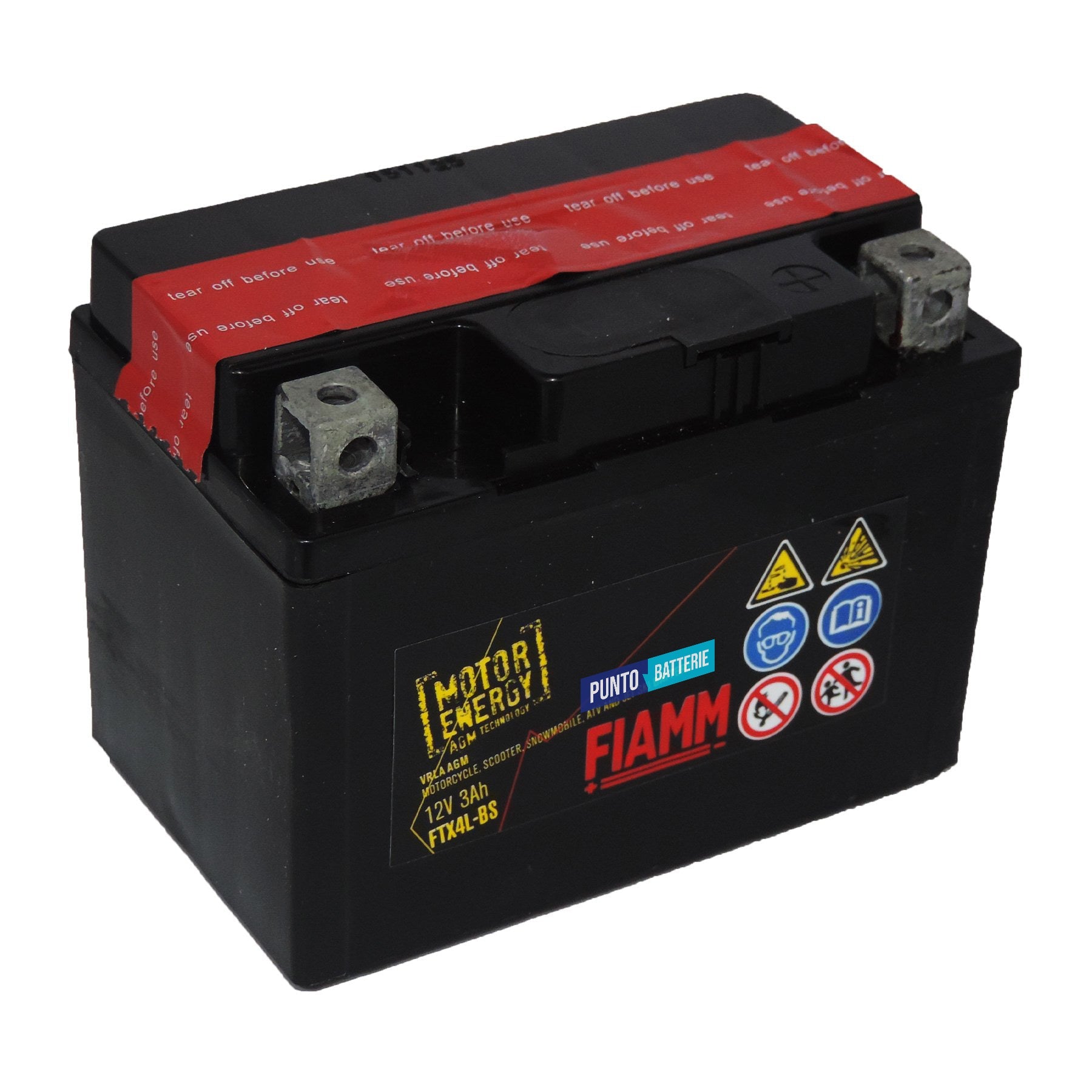 Batteria moto 3ah, 12v