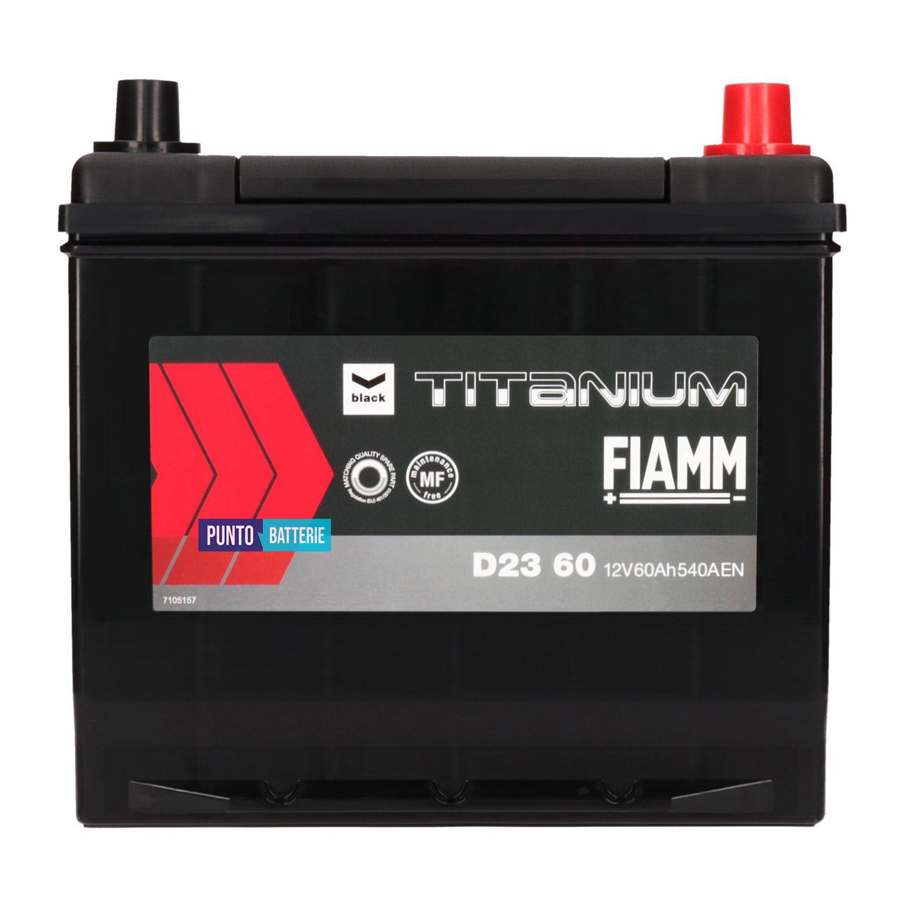 Batteria auto 60ah, 540a, 12v